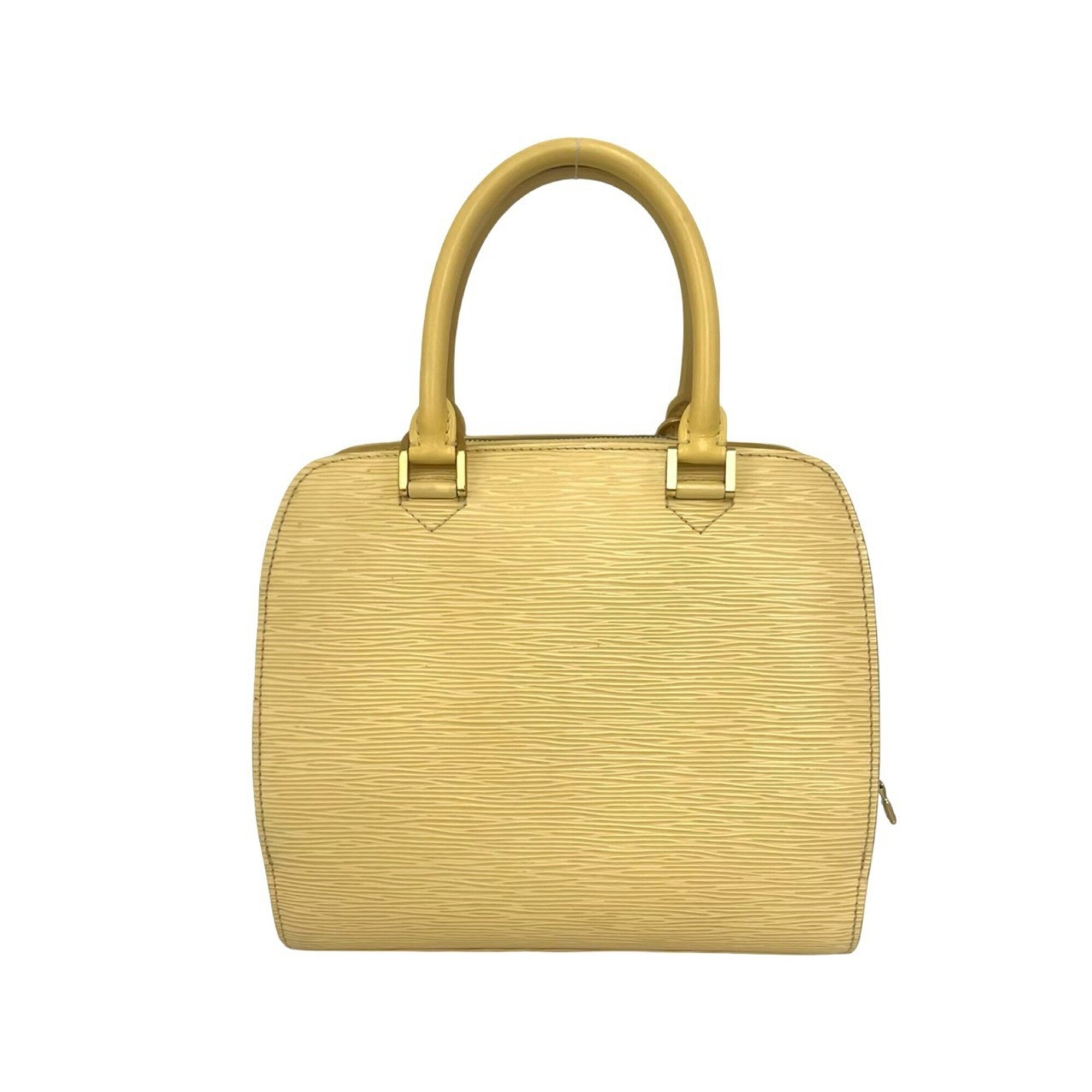 Louis Vuitton Yellow Leather Handbag (Pre-Owned)