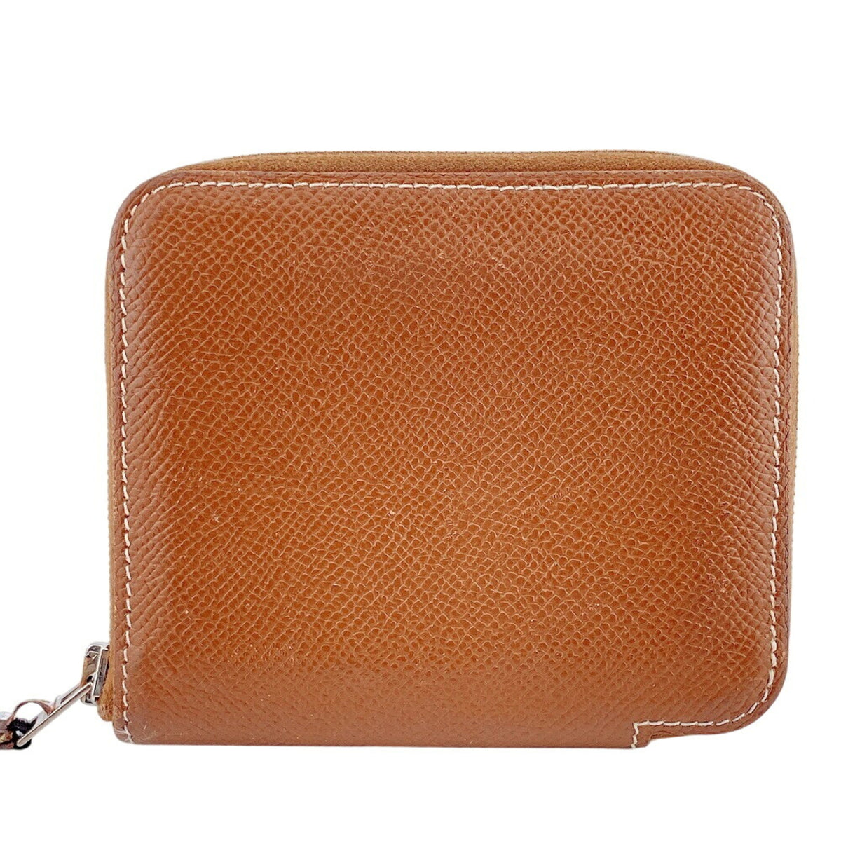 Hermes Brown Leather Coin Purse/Coin Case (Pre-Owned)