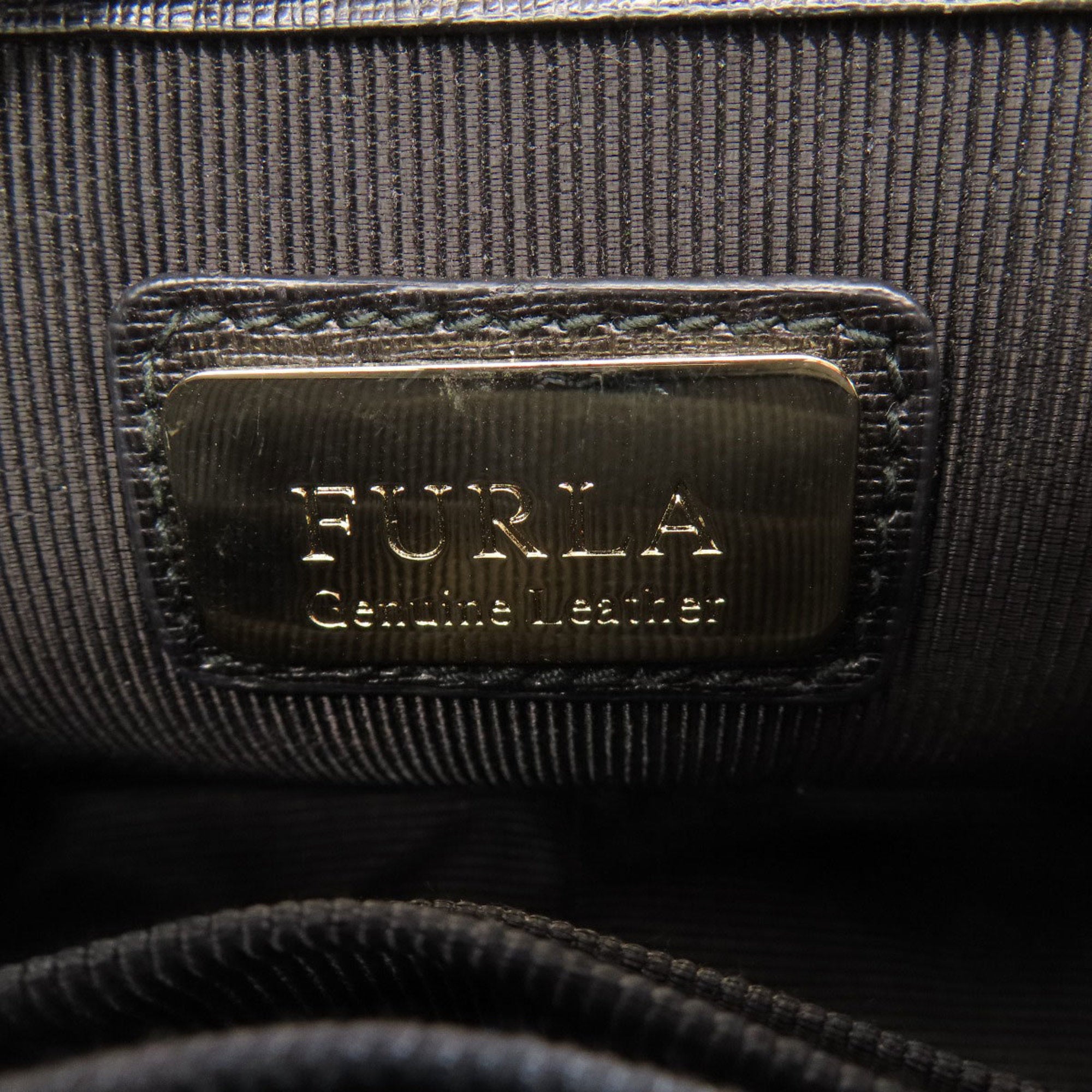 Furla Black Leather Shoulder Bag (Pre-Owned)
