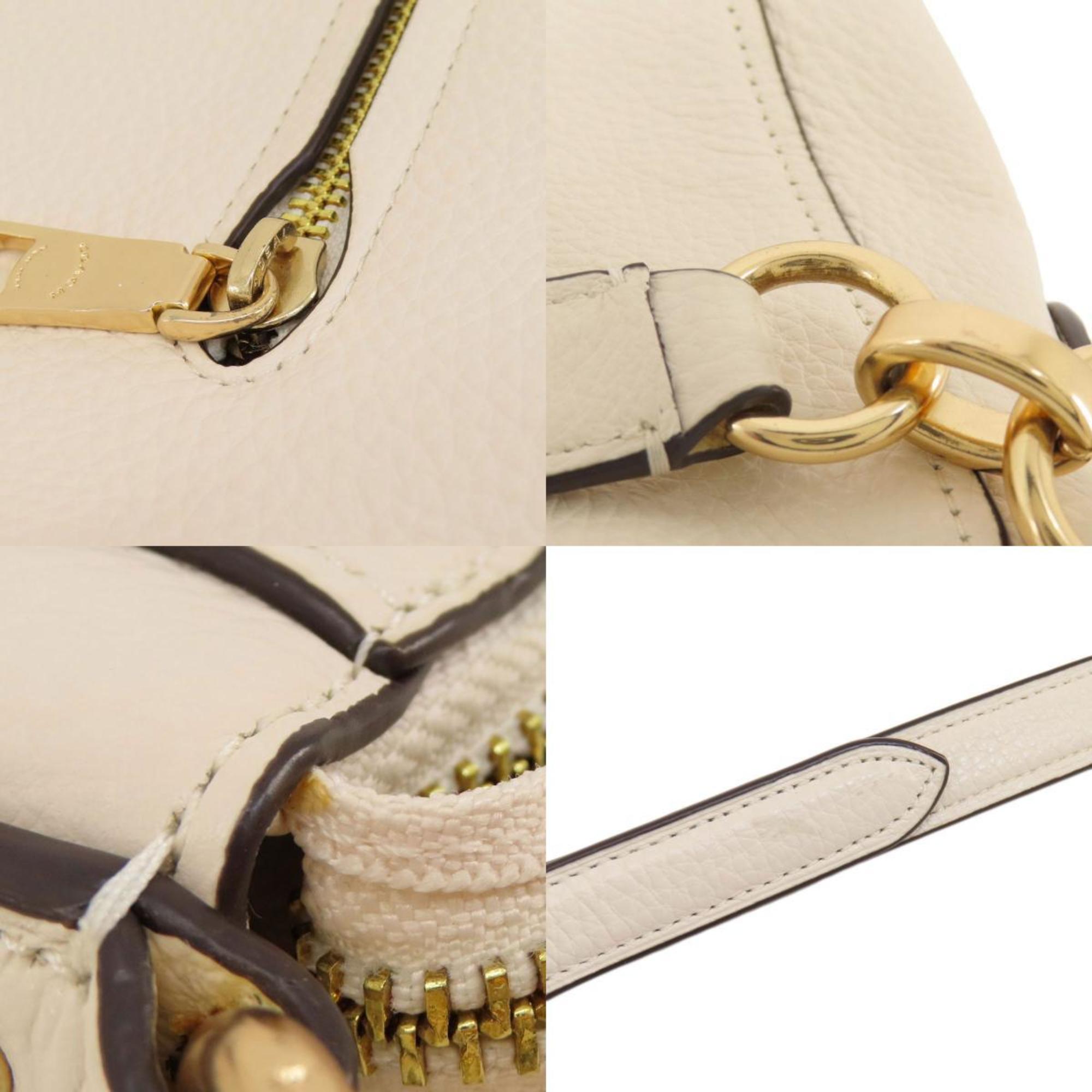 Coach White Leather Shoulder Bag (Pre-Owned)