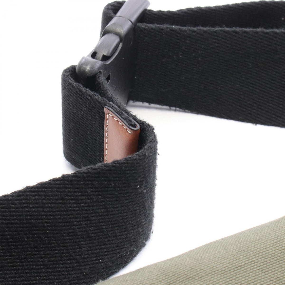 Loewe Brown Khaki Canvas Leather Backpack Fanny Pack (Pre-Owned)