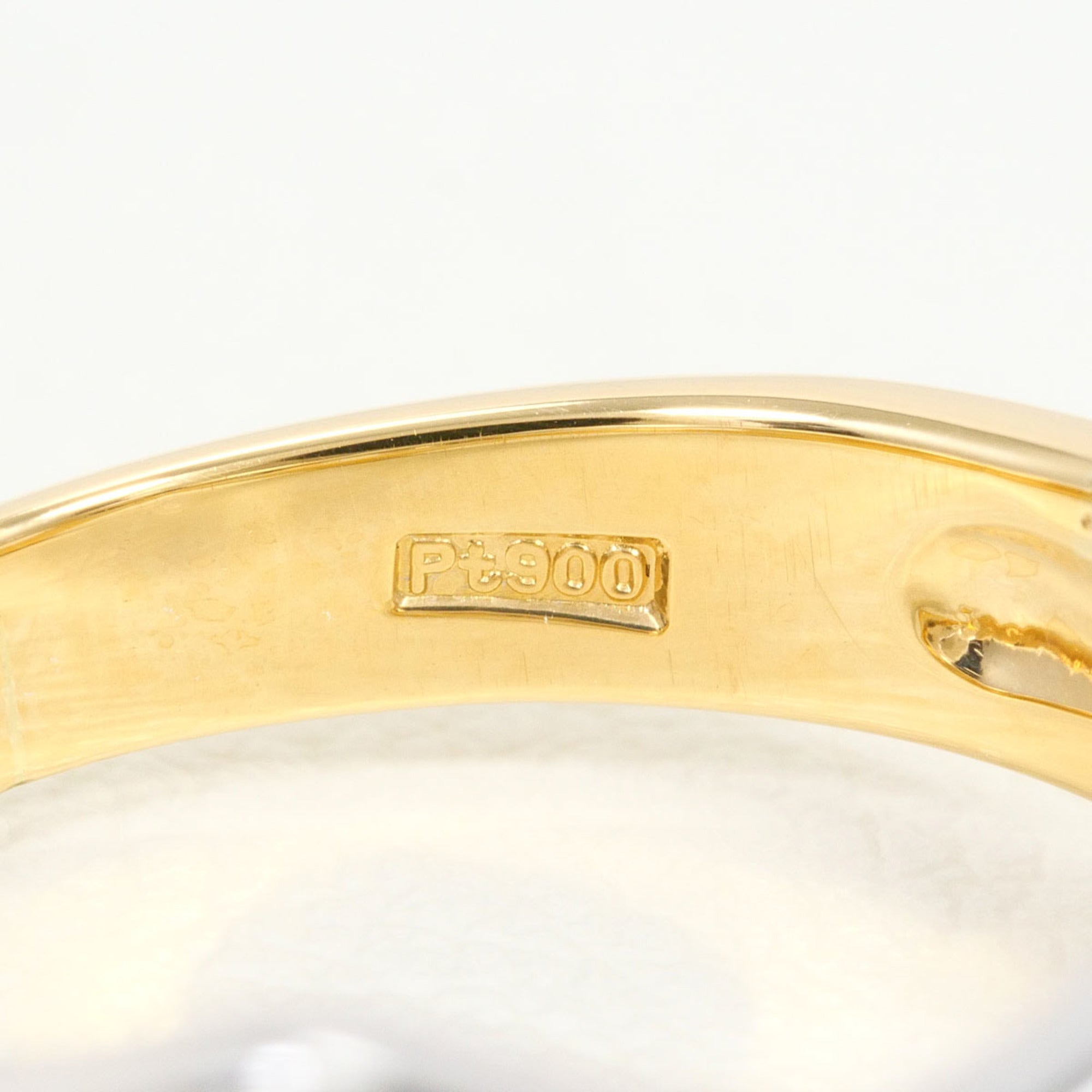 Unbranded Platinum Yellow Gold Yellow Gold (18K) Platinum 900 Band Ring (Pre-Owned)