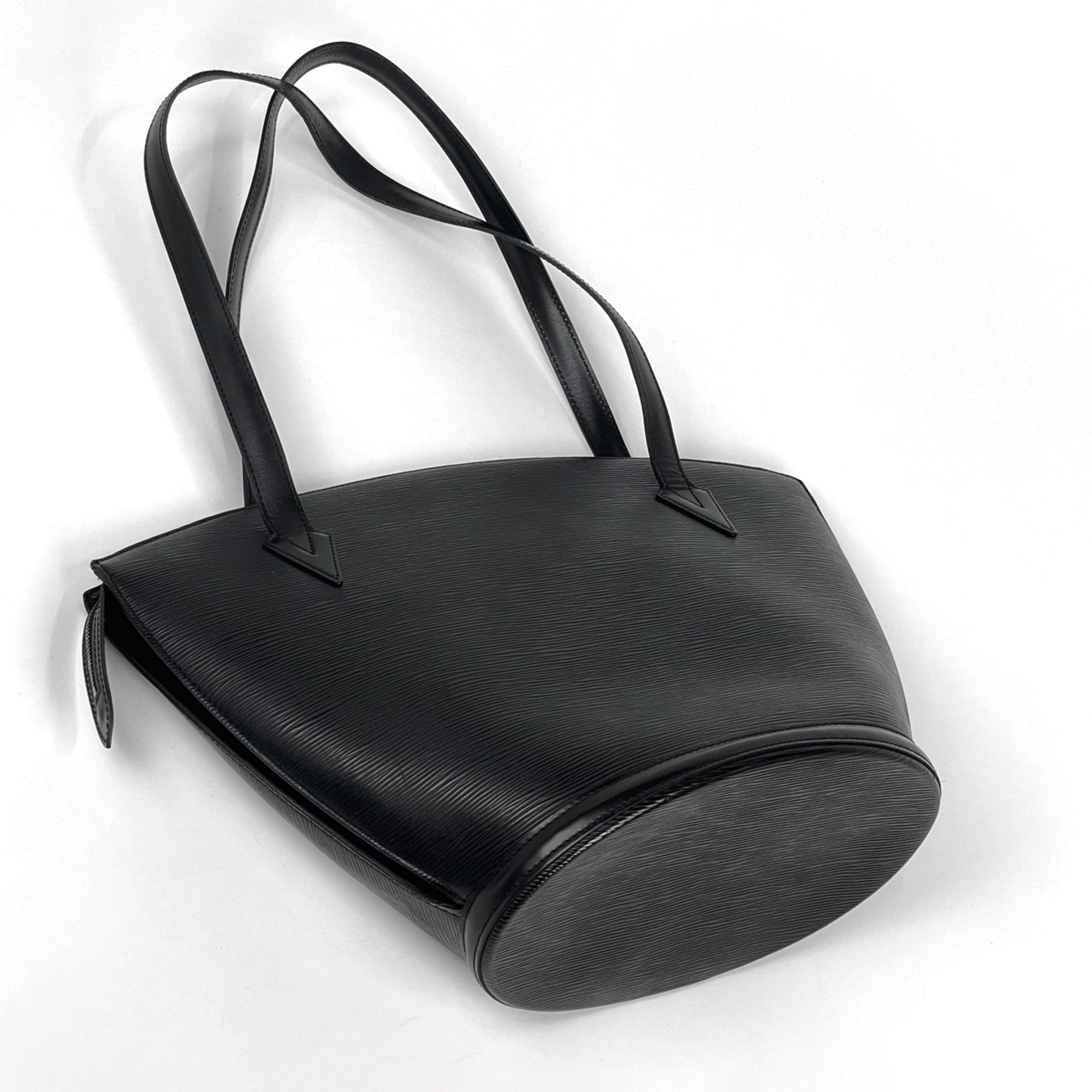 Louis Vuitton Black Noir Epi Leather Shoulder Bag Tote Bag (Pre-Owned)