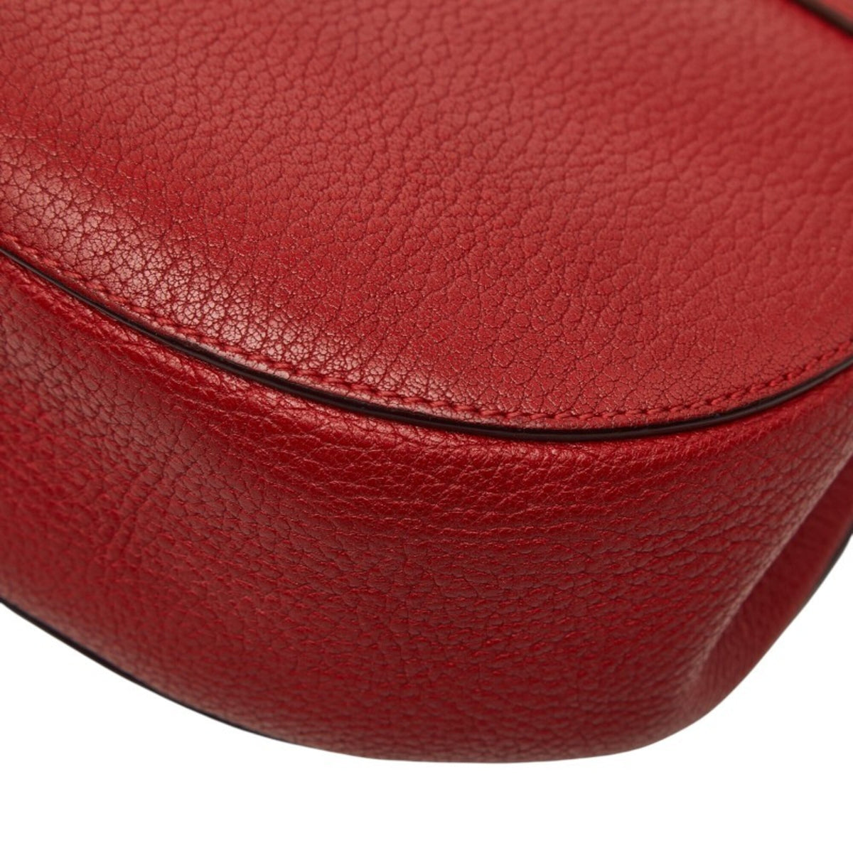 Chloé Red Color Leather Shoulder Bag (Pre-Owned)