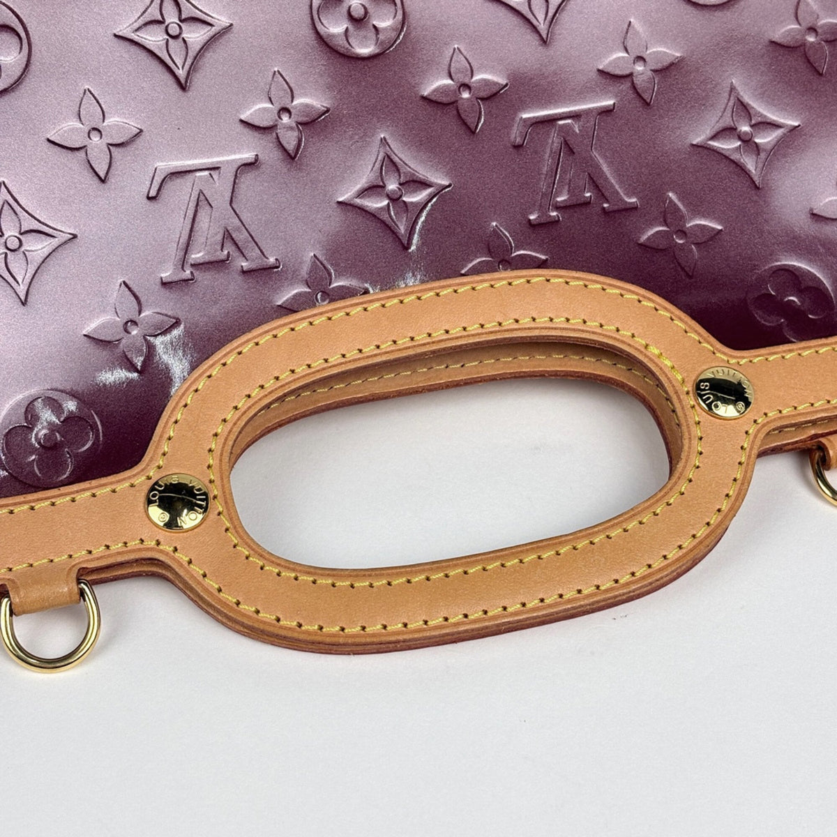 Louis Vuitton Purple Monogram Vernis Handbag (Pre-Owned)