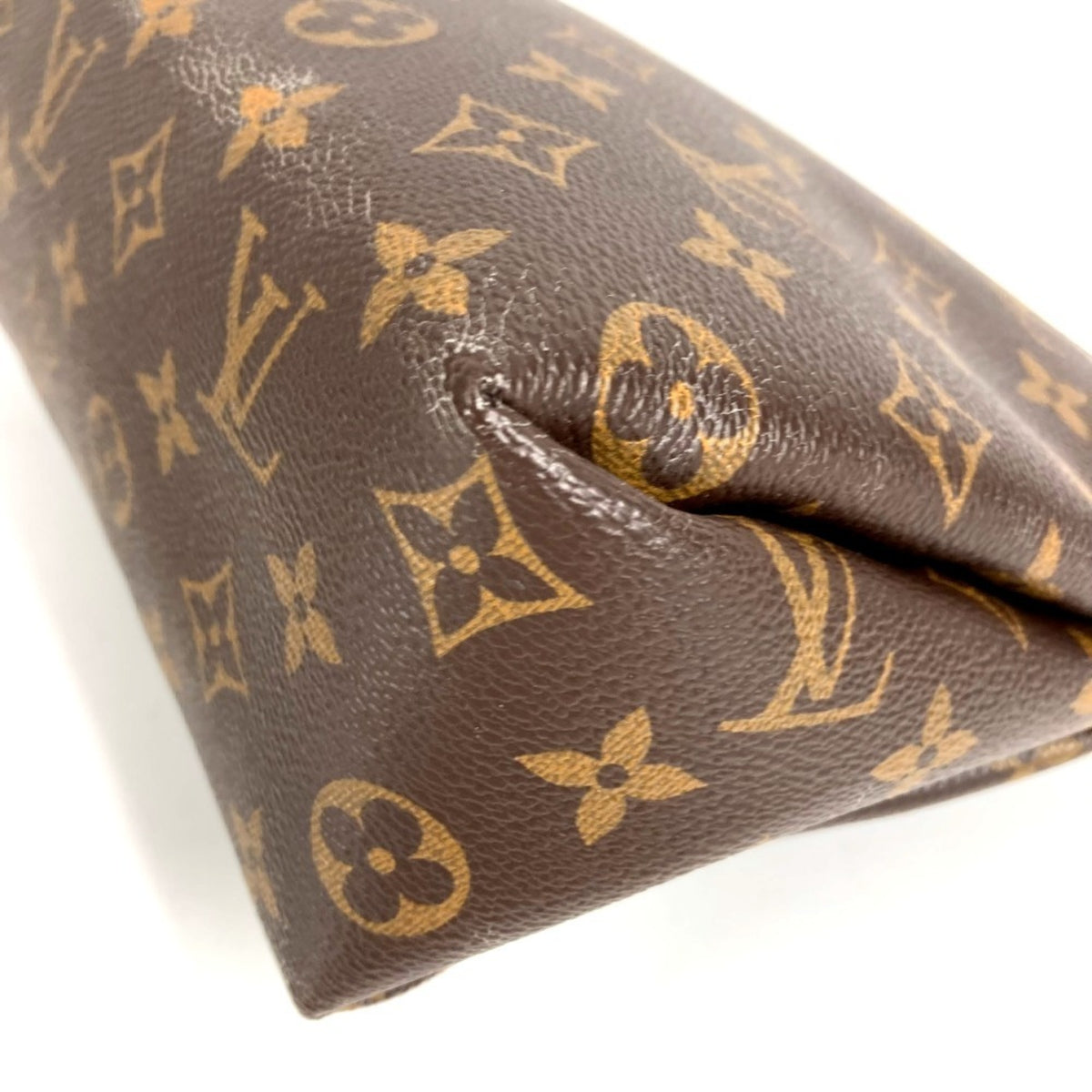 Louis Vuitton Black Brown Monogram Clutch Bag Pouch (Pre-Owned)