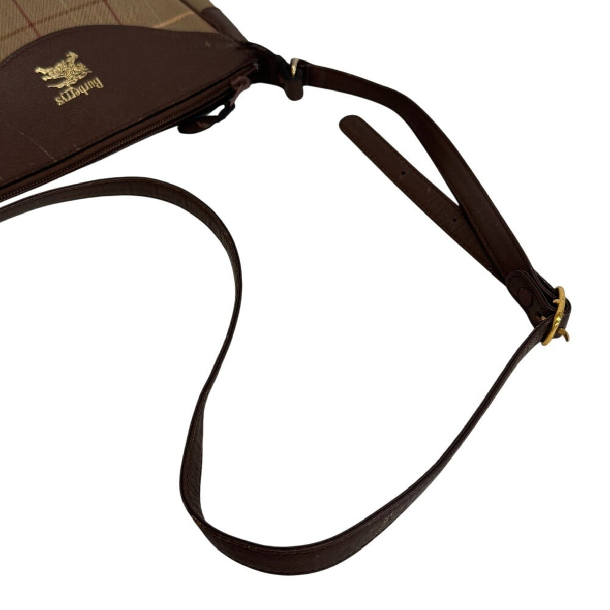 Burberry Brown Canvas Shoulder Bag (Pre-Owned)