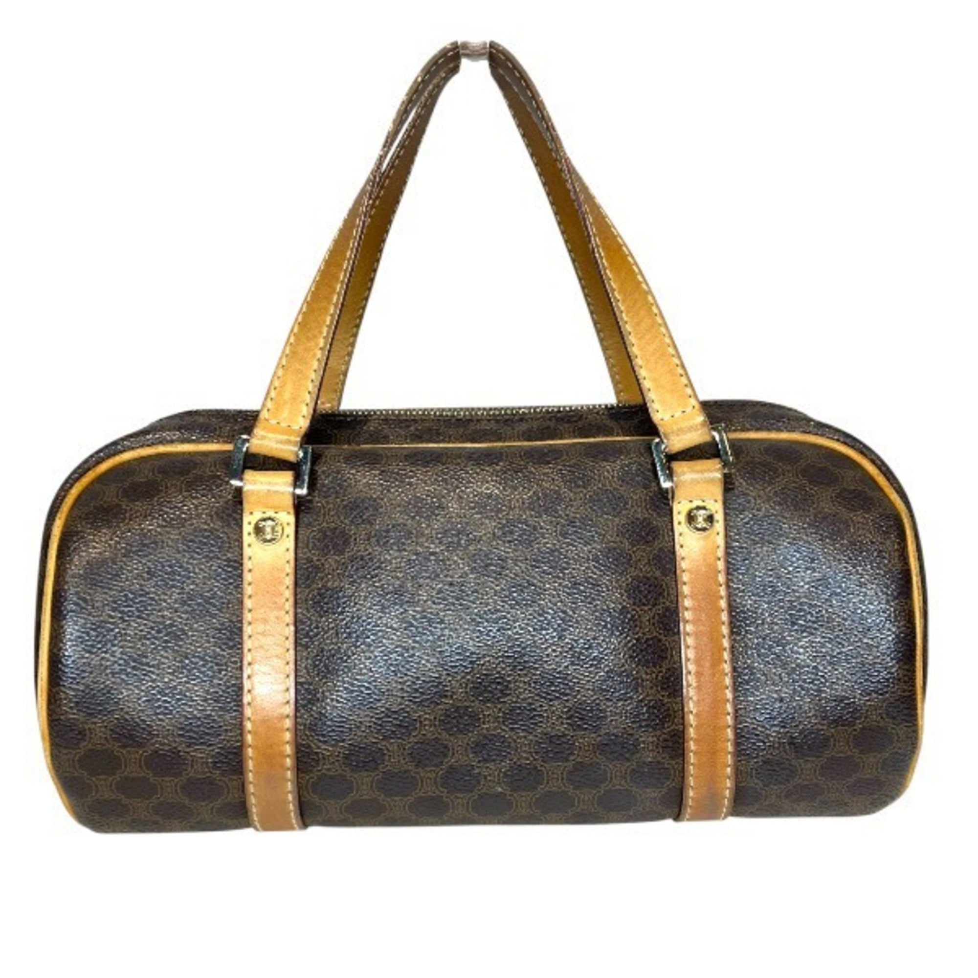 Celine Brown Leather Handbag Shoulder Bag (Pre-Owned)