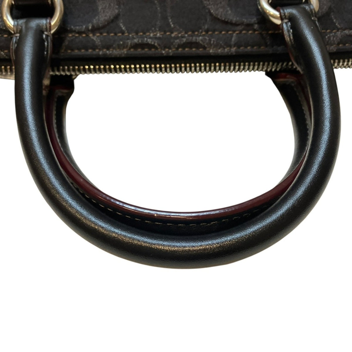 Coach Gray Canvas Shoulder Bag (Pre-Owned)