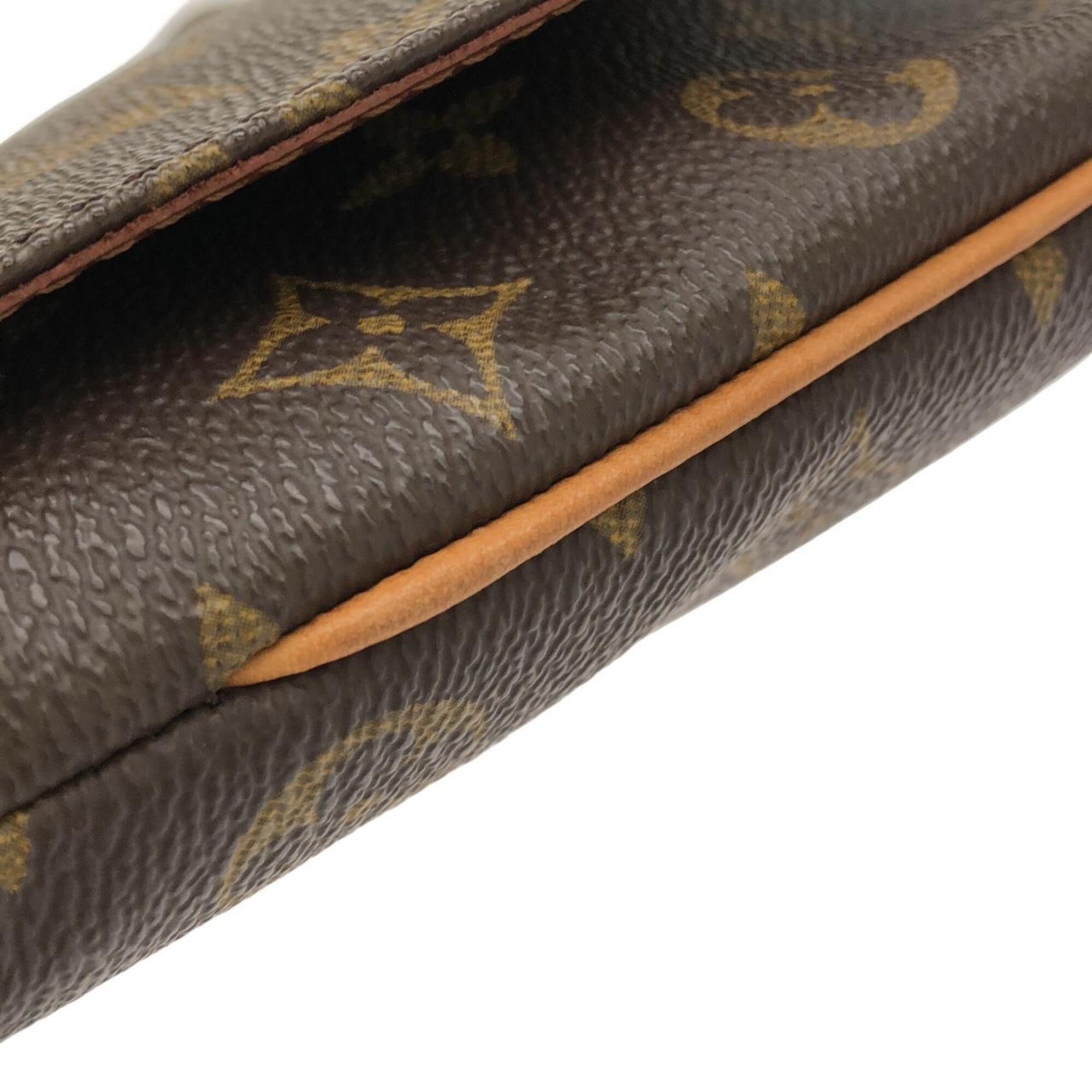 Louis Vuitton Marron Coated Canvas Shoulder Bag (Pre-Owned)