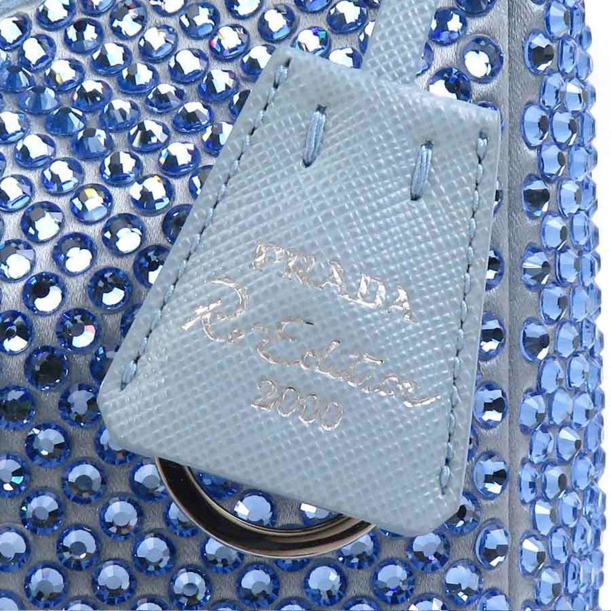 Prada Blue Silk Viscose Handbag (Pre-Owned)