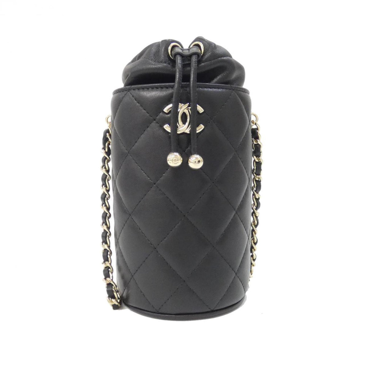 Chanel Black Leather Shoulder Bag (Pre-Owned)