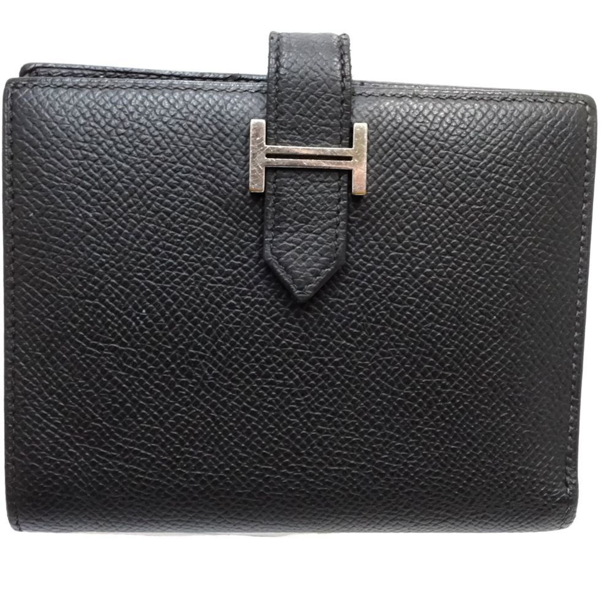Hermes Black Epsom Leather Wallet (Bi-Fold) (Pre-Owned)