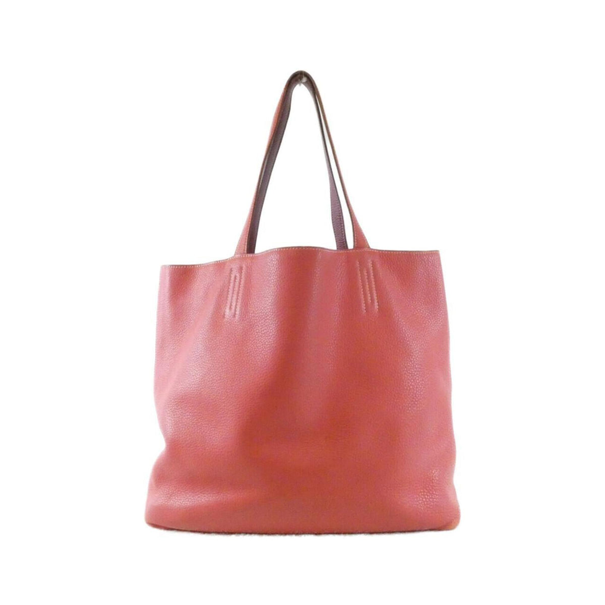 Hermes Bougainvillier Red Color Taurillon Clemence Leather Handbag (Pre-Owned)