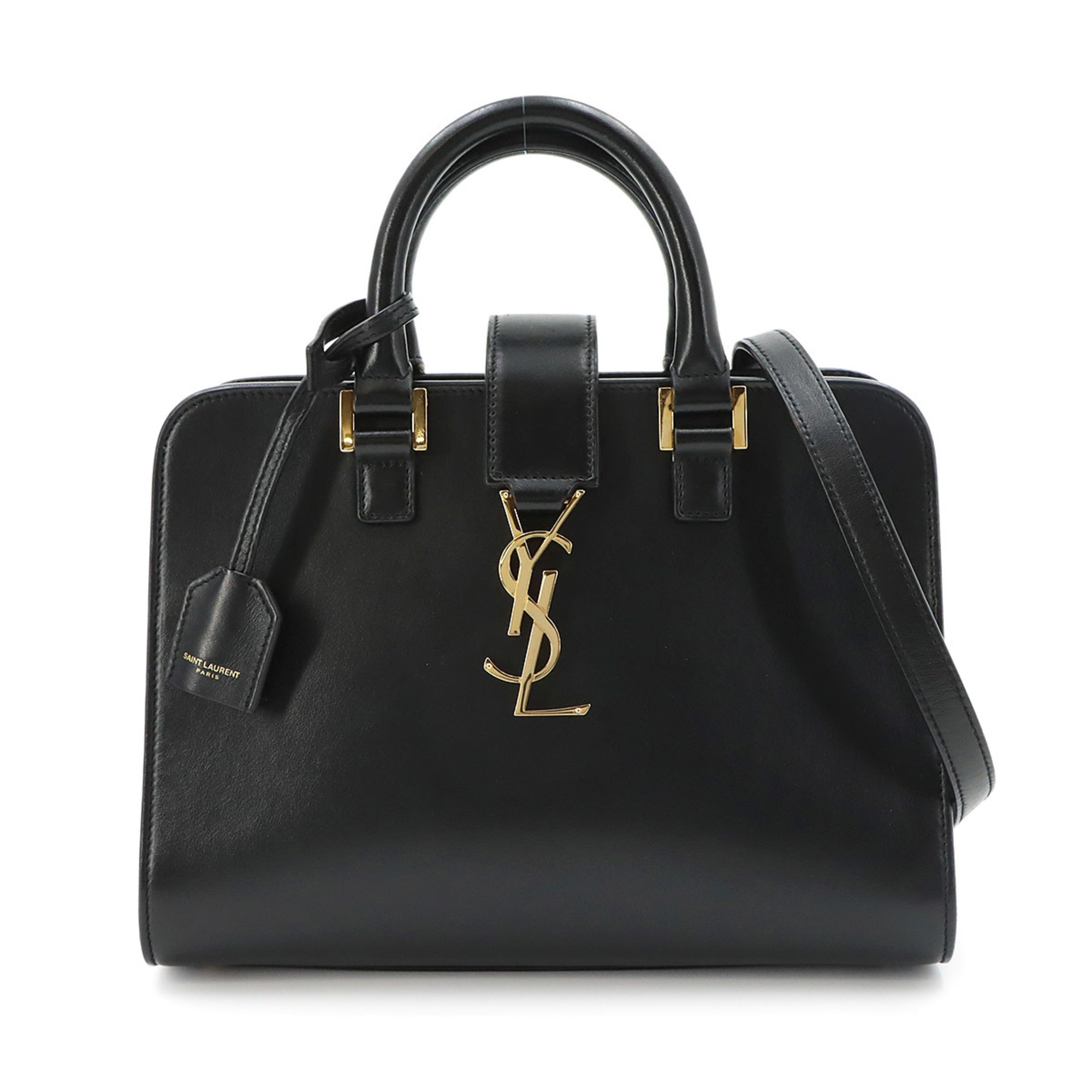 Saint Laurent Black Leather Handbag (Pre-Owned)
