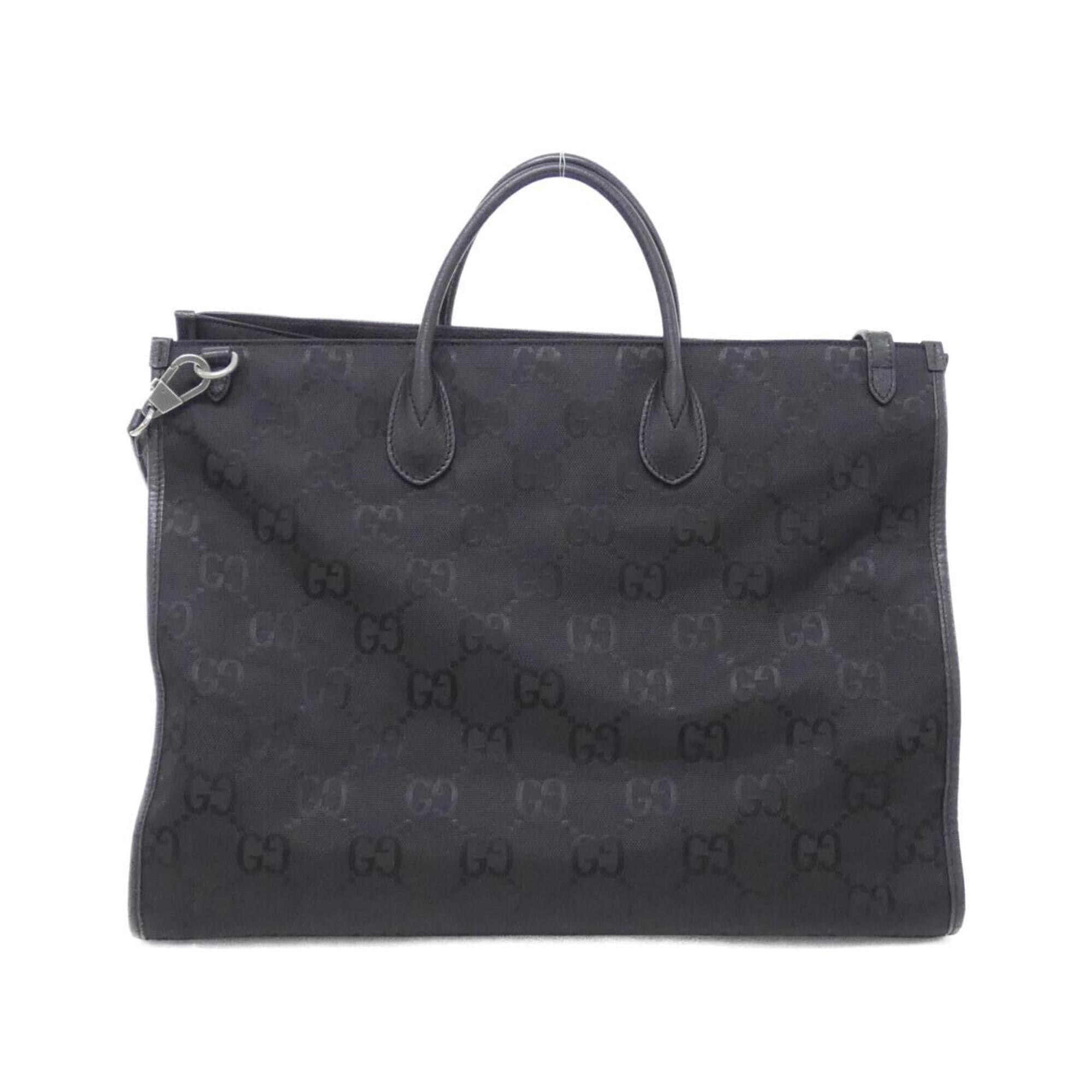 Gucci Black Nylon Leather Handbag (Pre-Owned)