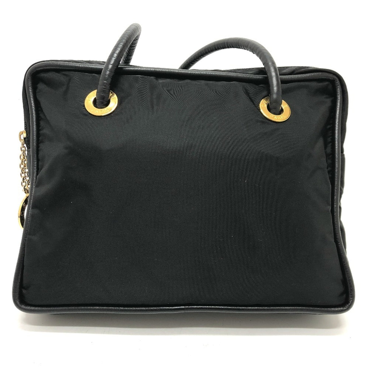 Celine Black Nylon Leather Shoulder Bag (Pre-Owned)