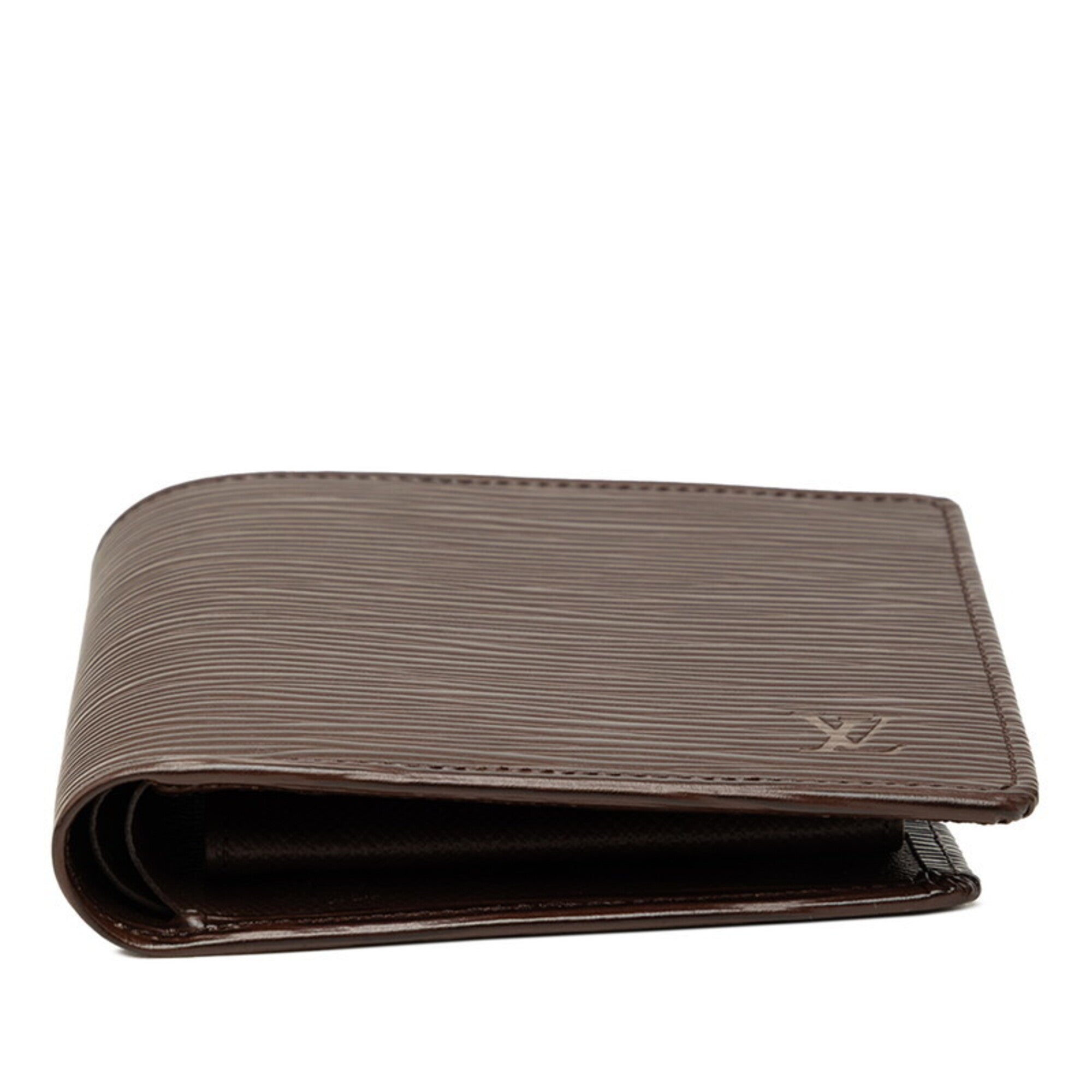 Louis Vuitton Brown Leather Wallet (Bi-Fold) (Pre-Owned)