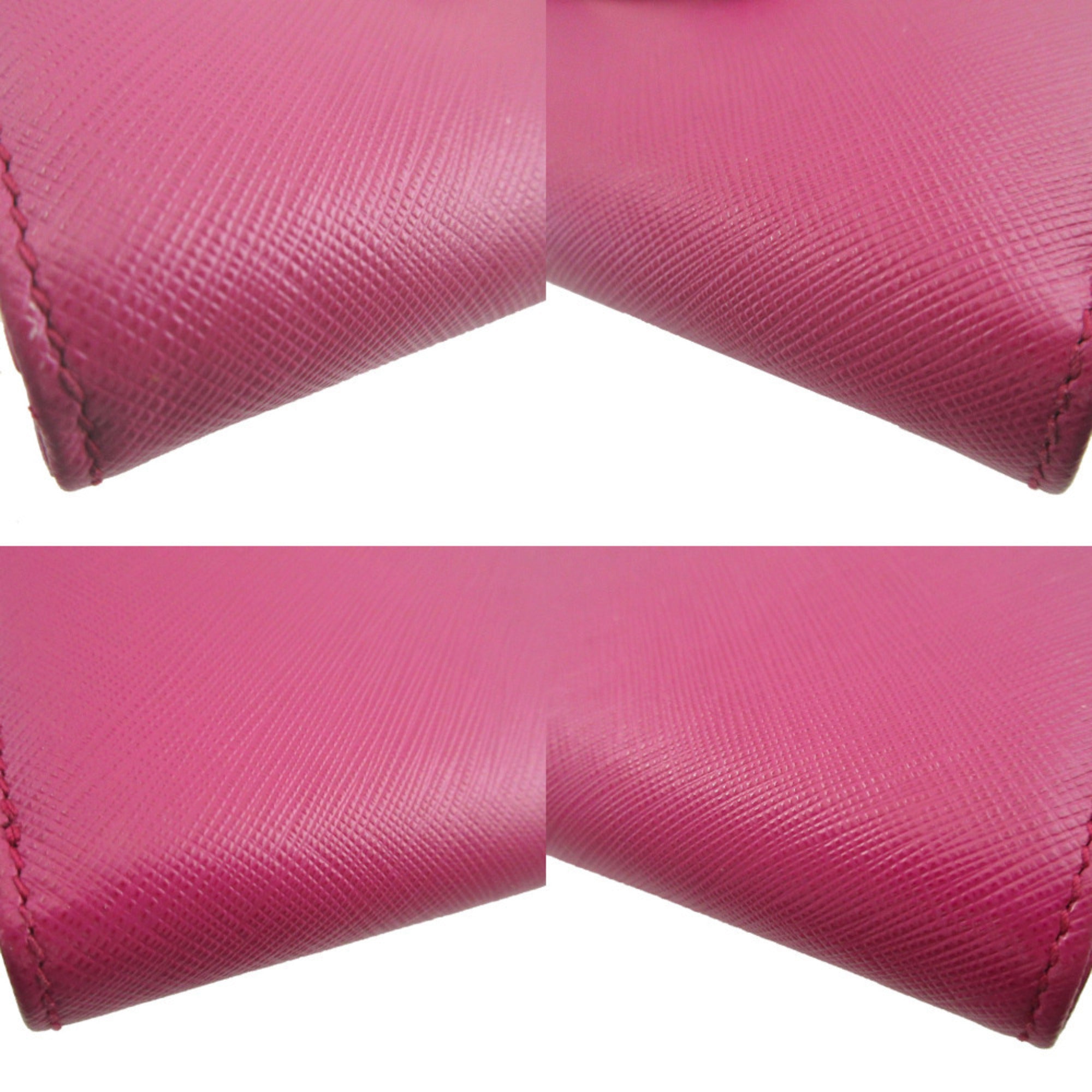 Salvatore Ferragamo Purple Leather Long Wallet (Bi-Fold) (Pre-Owned)