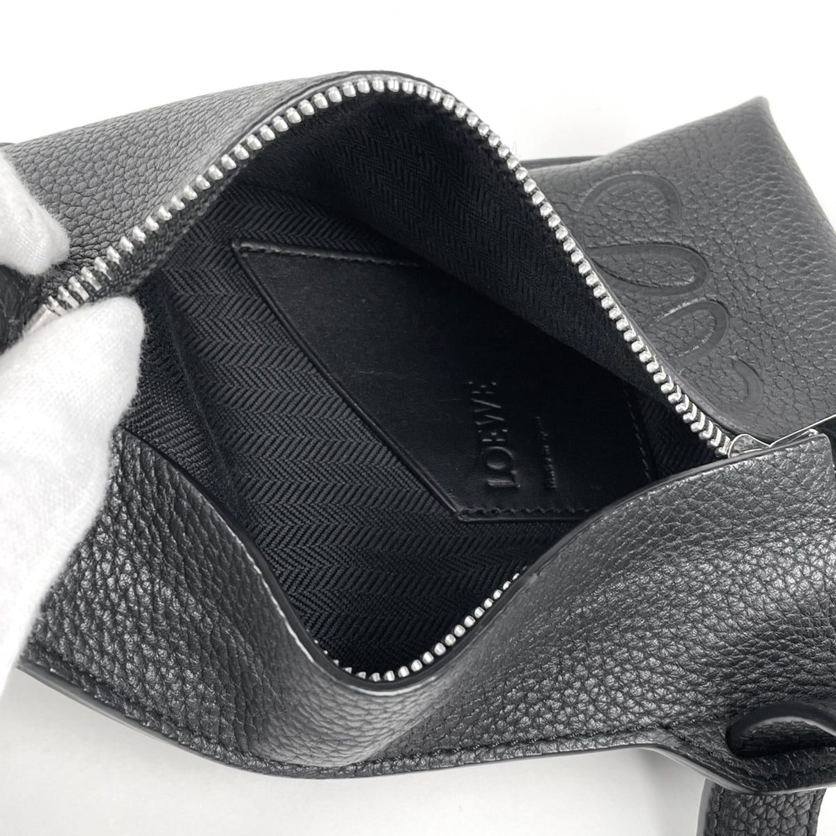 Loewe Black Leather Sling Bag (Pre-Owned)