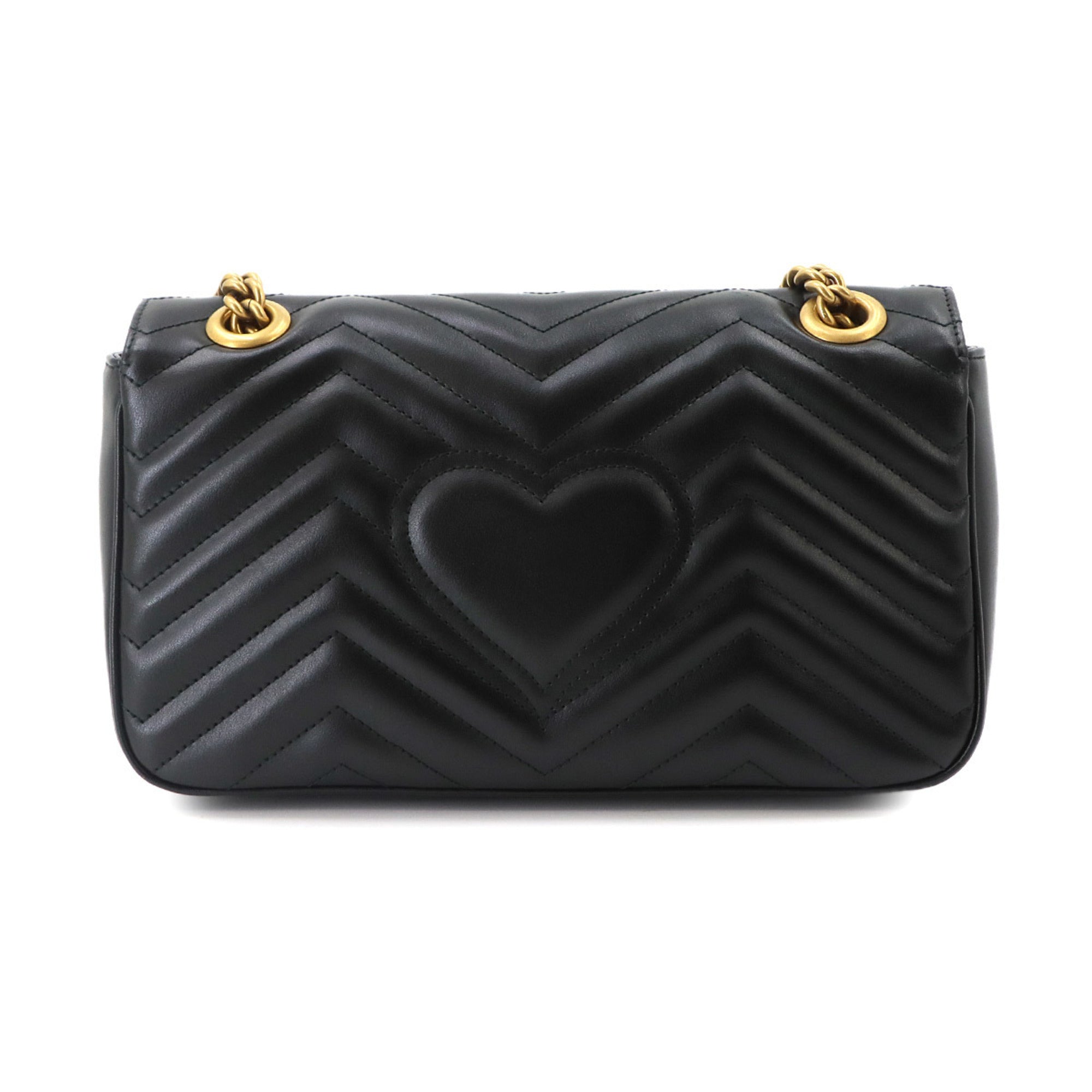 Gucci Black Leather Handbag Shoulder Bag (Pre-Owned)