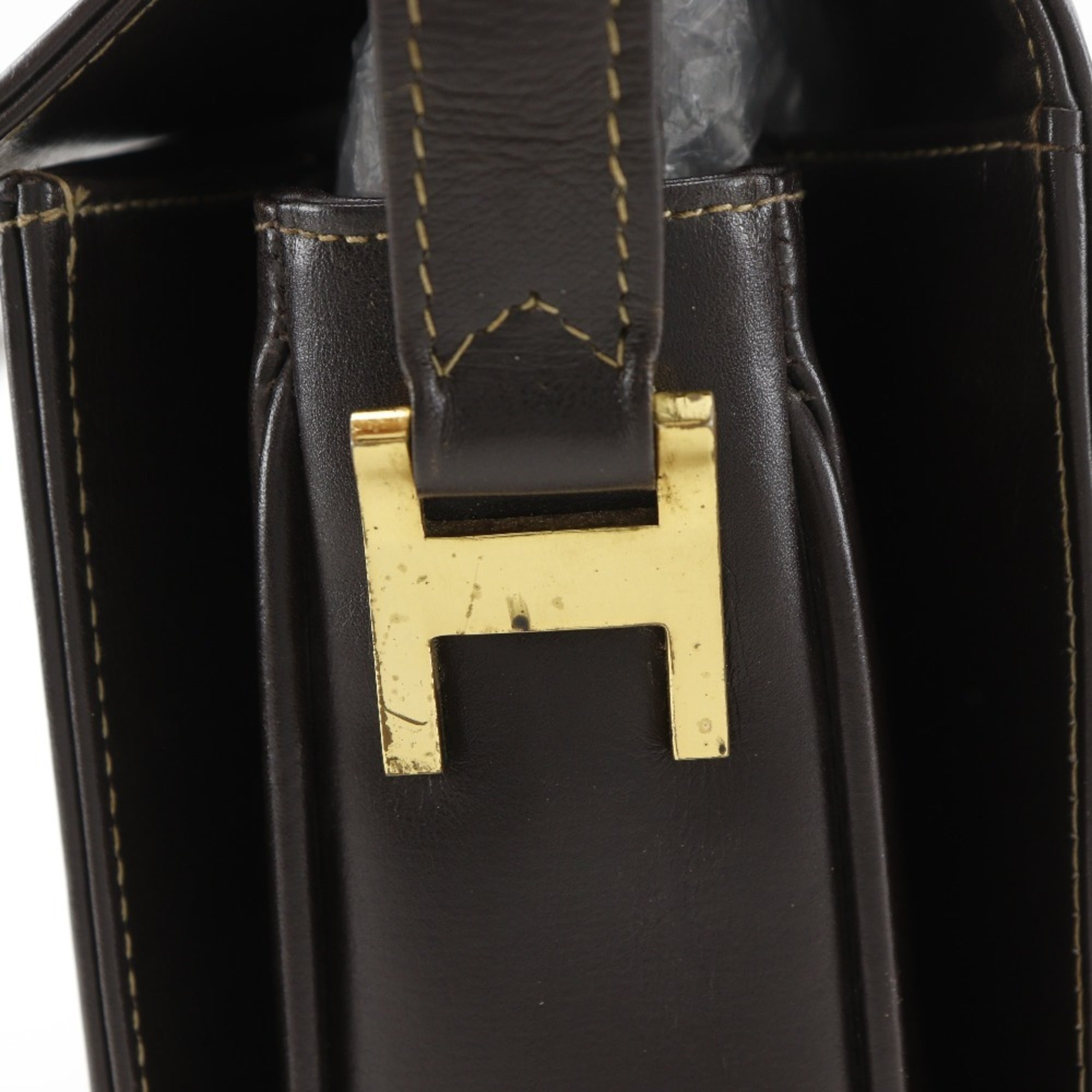 Celine Brown Canvas Leather Handbag (Pre-Owned)