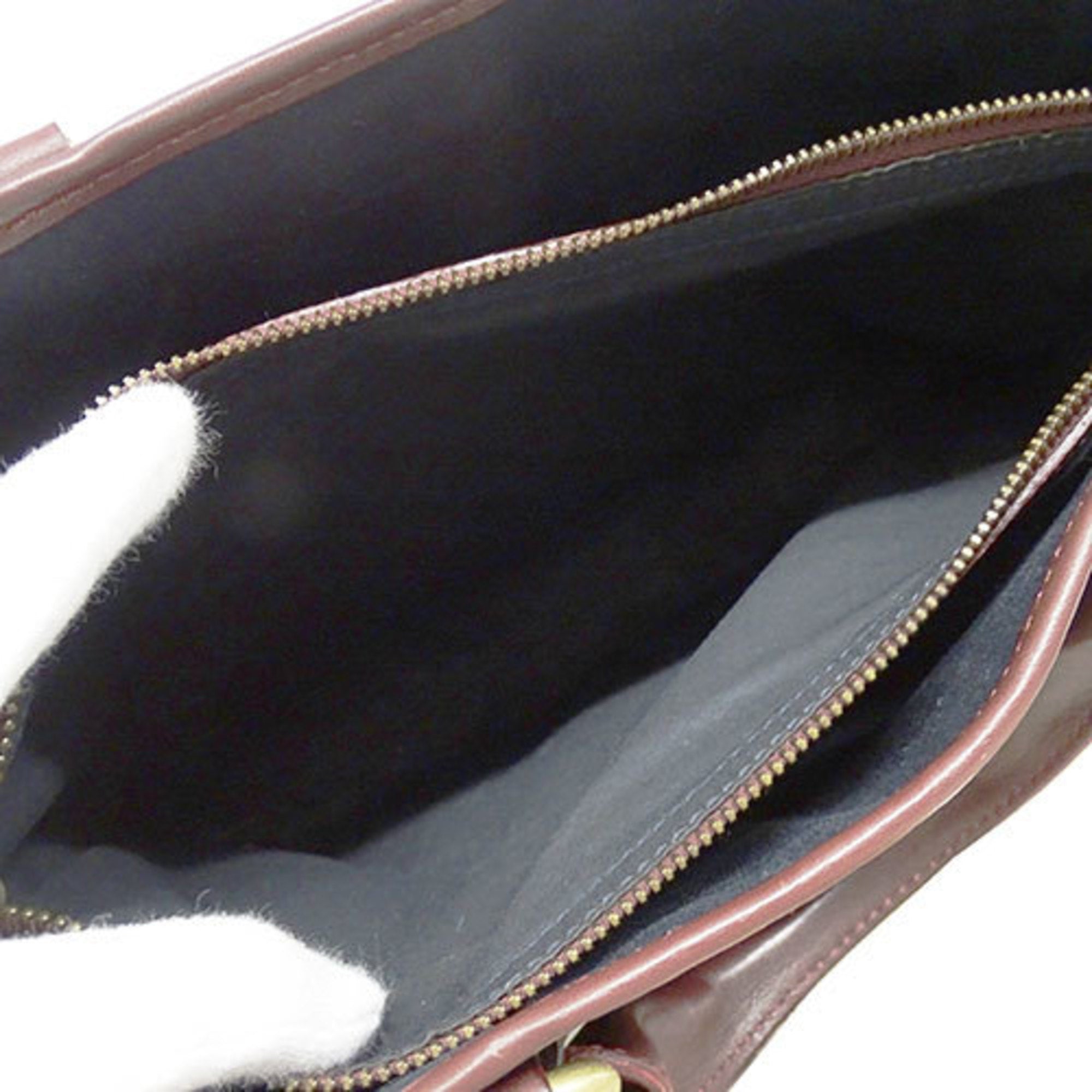 Celine Black Bordeaux Suede Leather Handbag Tote Bag (Pre-Owned)