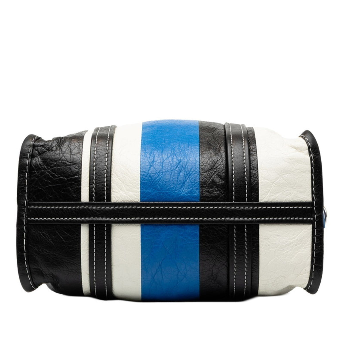 Balenciaga Black Blue White Leather Handbag Shoulder Bag (Pre-Owned)