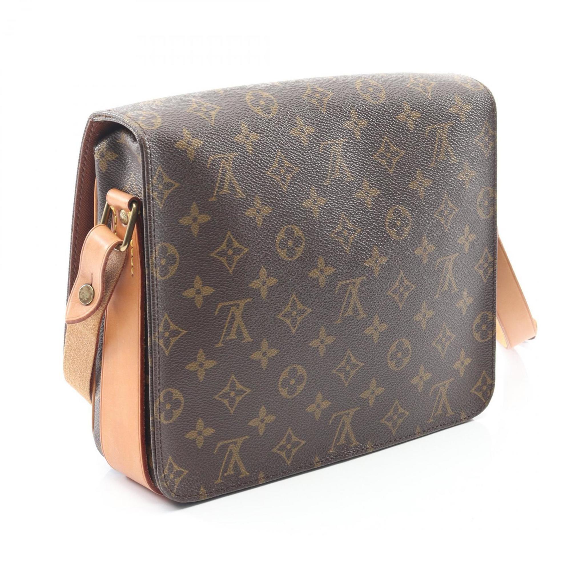 Louis Vuitton Brown Monogram Coated Canvas Leather Shoulder Bag (Pre-Owned)