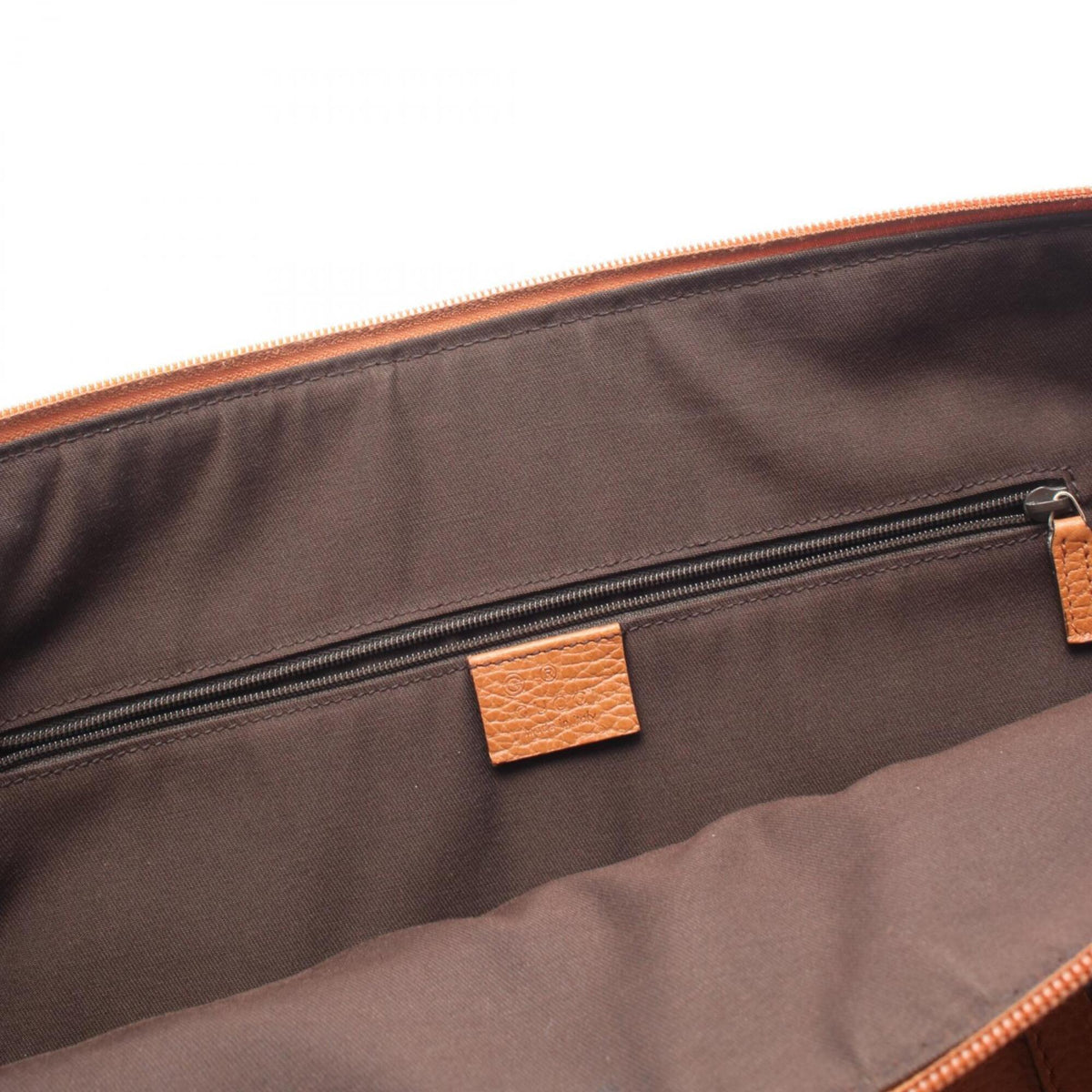 Gucci Brown Leather Handbag Tote Bag (Pre-Owned)