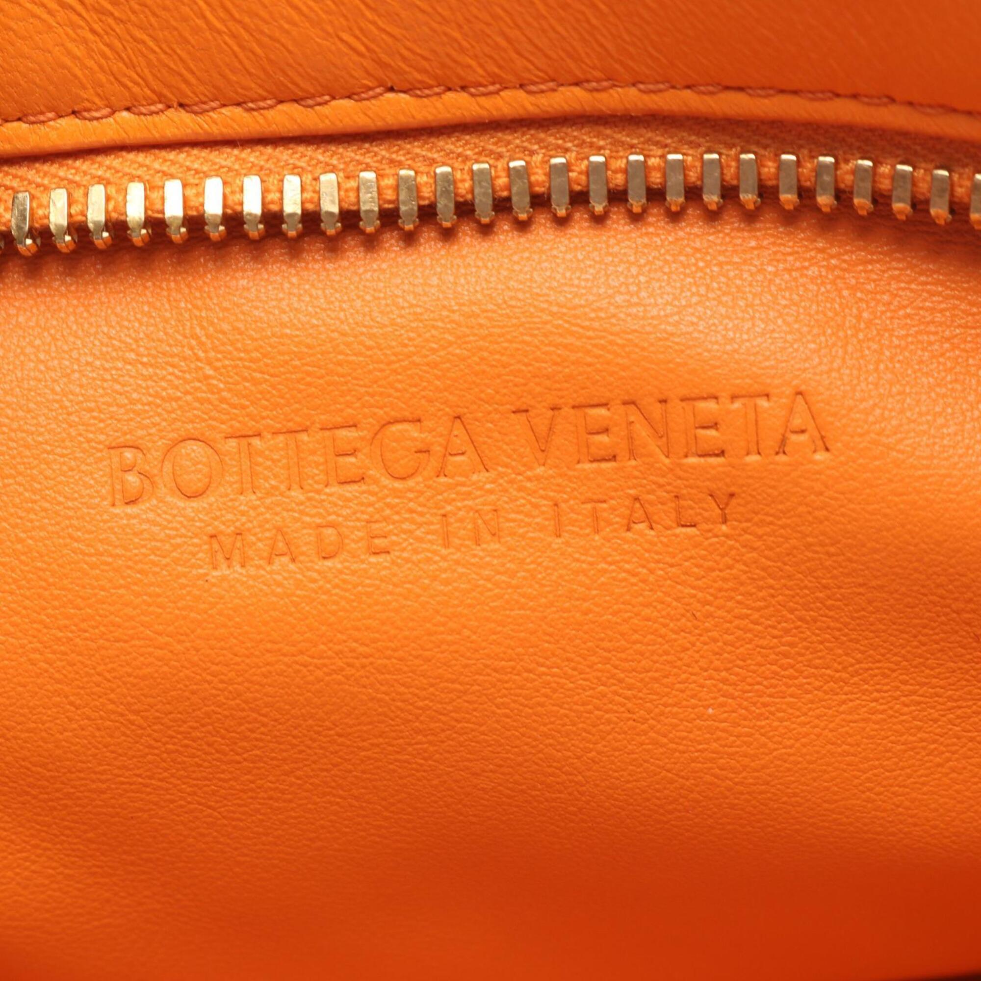 Bottega Veneta Orange Leather Handbag (Pre-Owned)