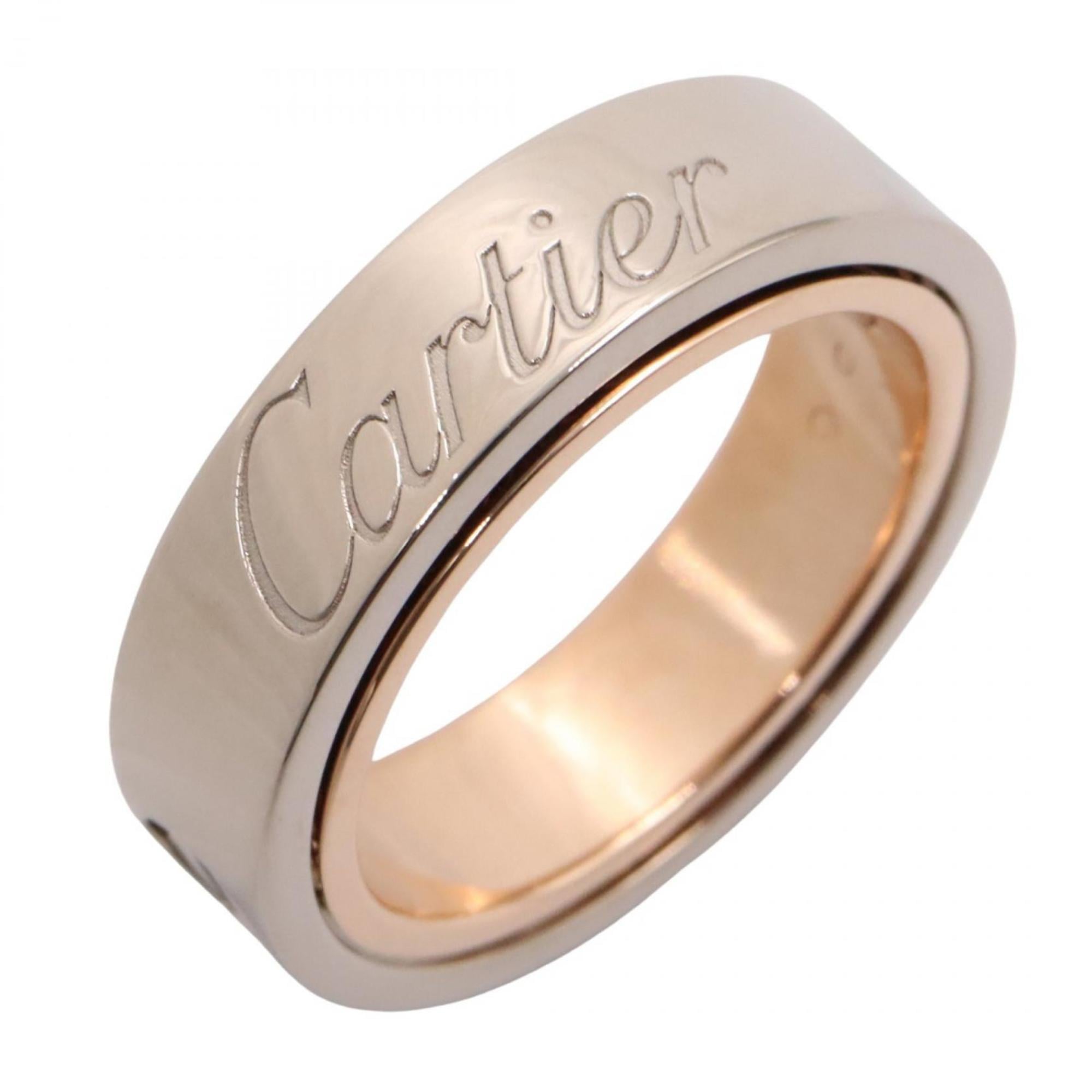 Cartier Gold Silver Pink Gold (18K) White Gold (18K) Band Ring (Pre-Owned)