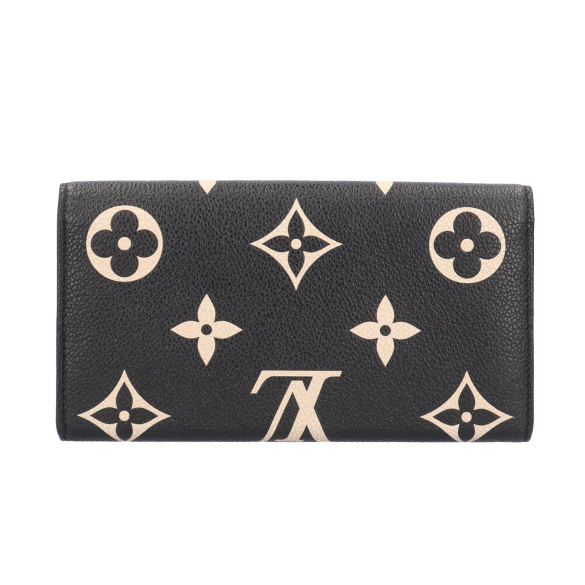 Louis Vuitton Empreinte Beige Brown Monogram Empreinte Long Wallet (Bi-Fold) (Pre-Owned)
