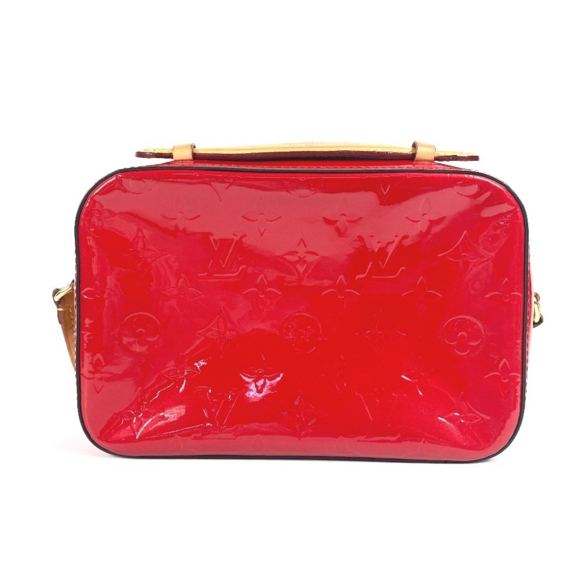 Louis Vuitton Monogram Vernis Cerise Red Color Monogram Vernis Handbag Shoulder Bag (Pre-Owned)