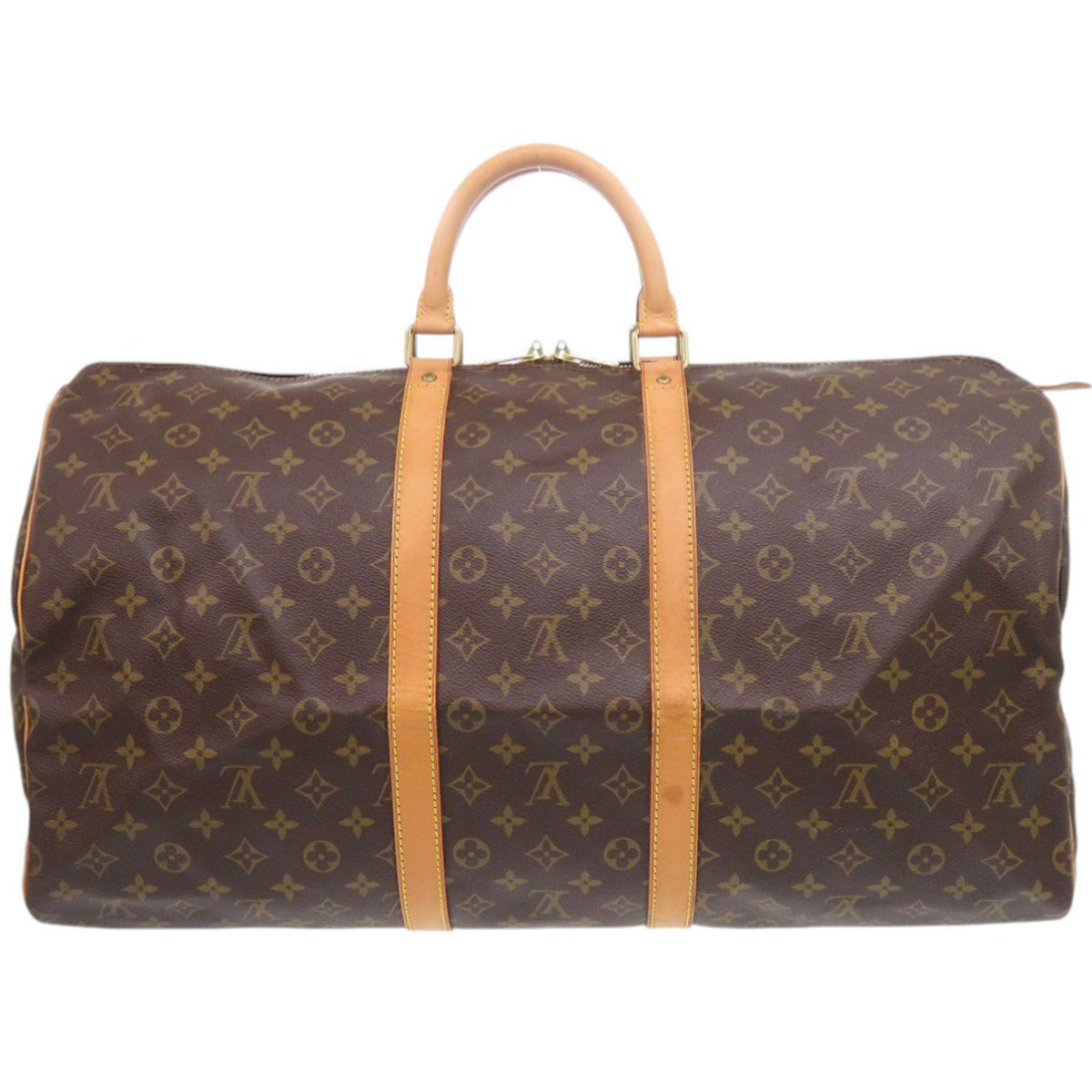 Louis Vuitton Brown Monogram Canvas Boston Bag (Pre-Owned)