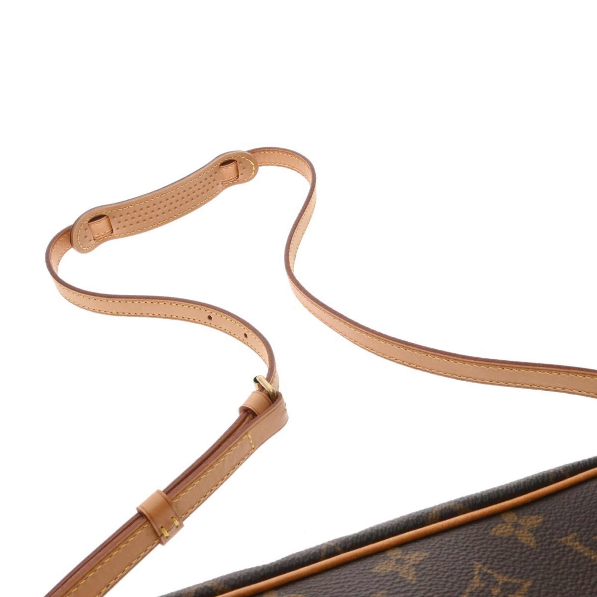 Louis Vuitton Brown Monogram Canvas Shoulder Bag (Pre-Owned)