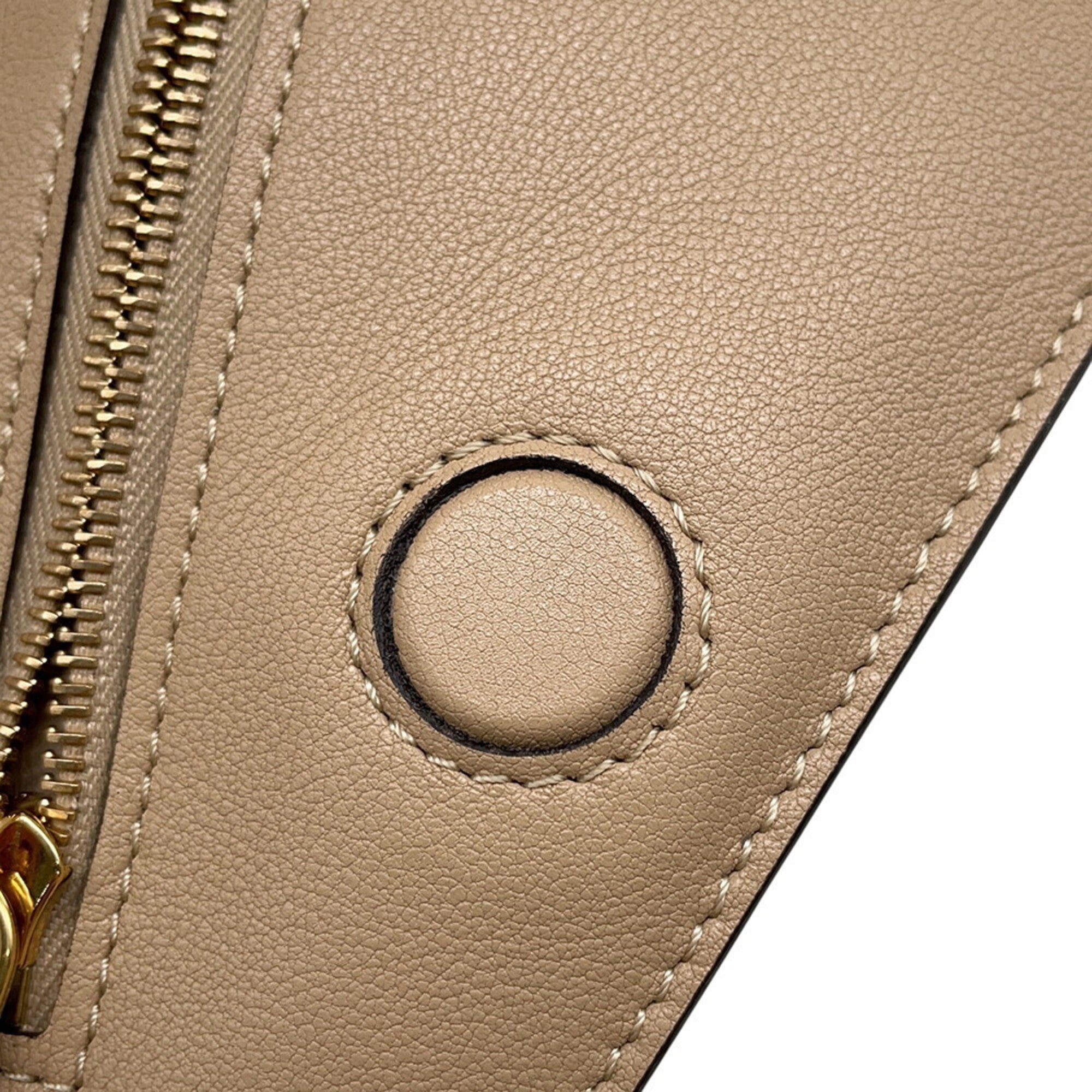 Fendi Camel Yellow Leather Handbag Pochette Pouch (Pre-Owned)