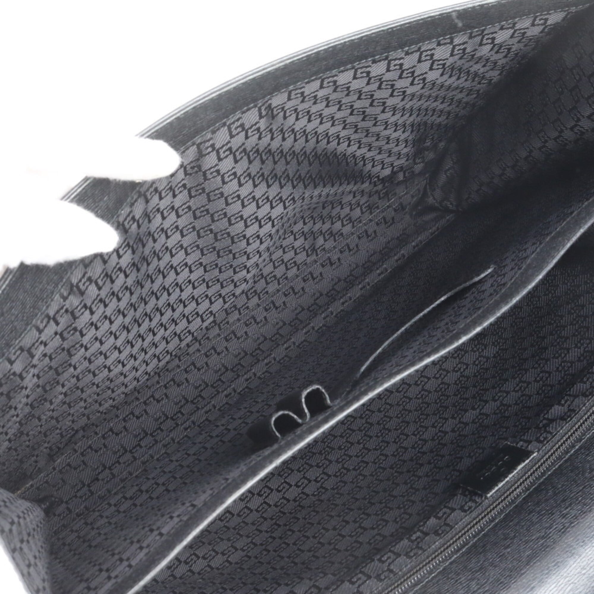 Gucci Black Leather Briefcase Tote Bag (Pre-Owned)