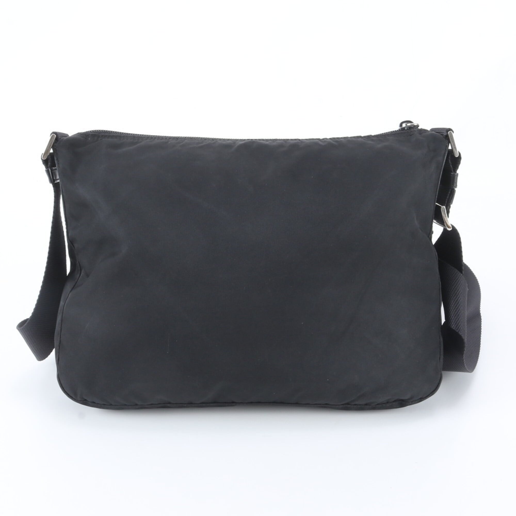 Prada Black Nylon Leather Shoulder Bag (Pre-Owned)