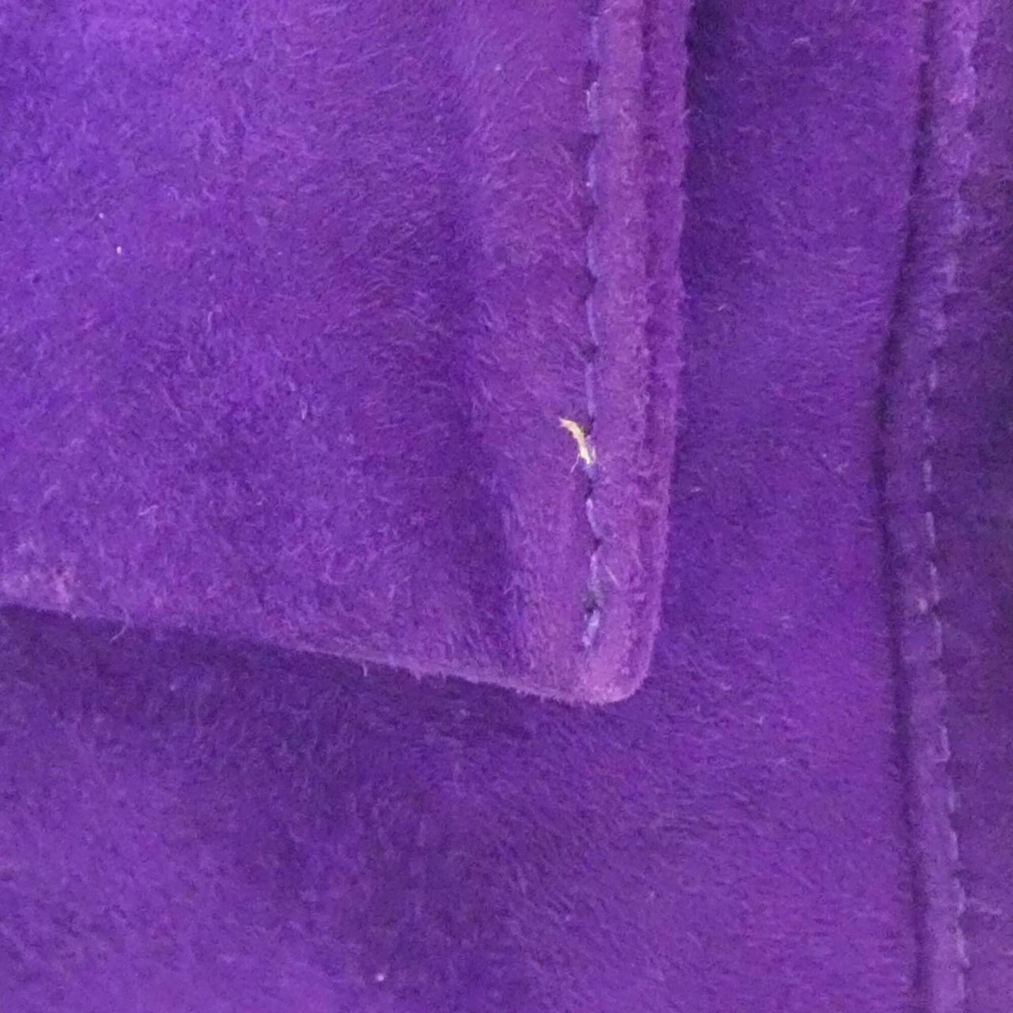 Fendi Purple Suede Handbag (Pre-Owned)