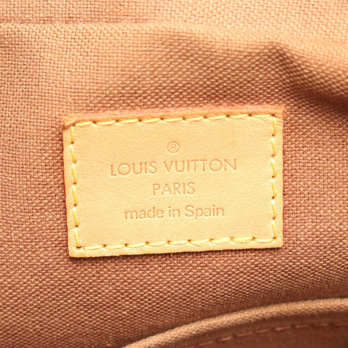 Louis Vuitton Brown Coated Canvas Leather Handbag (Pre-Owned)