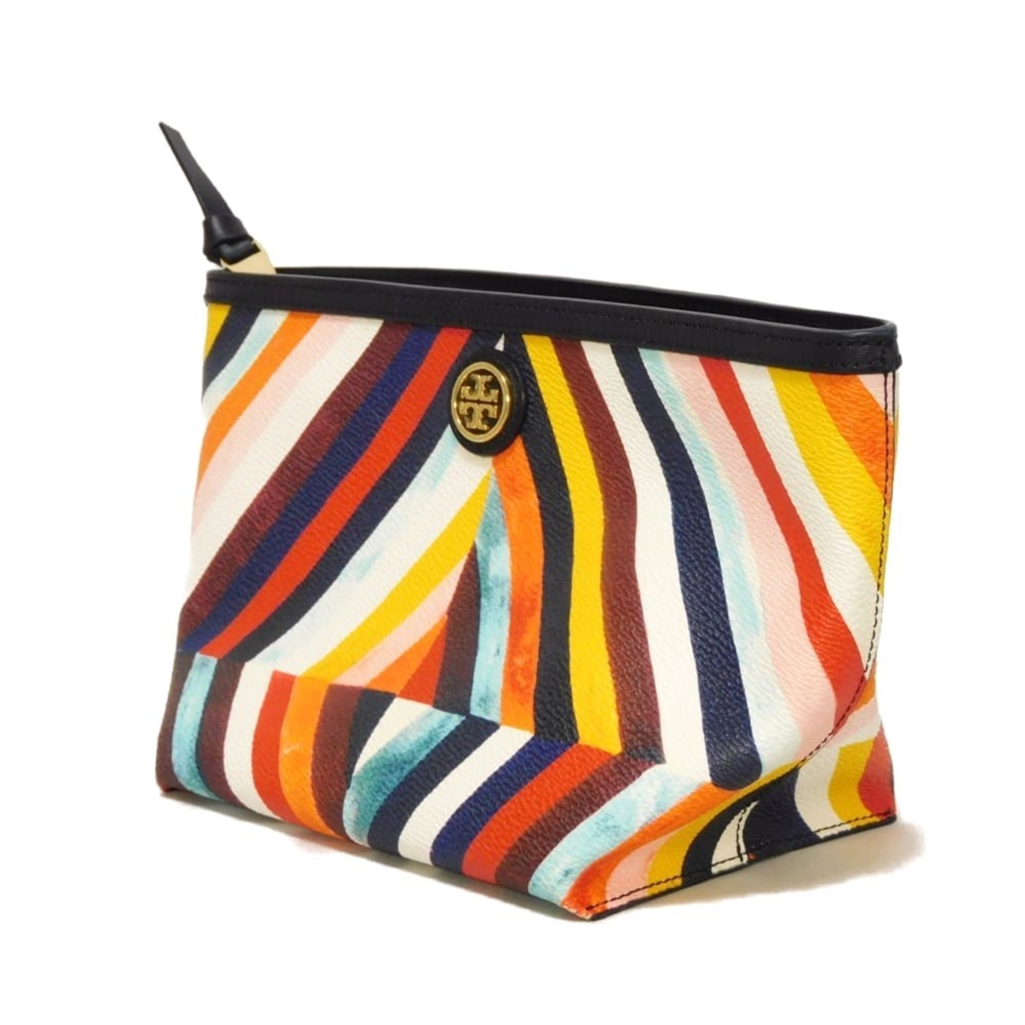 Tory Burch Multi-Color Pvc Clutch Bag Pouch (Pre-Owned)