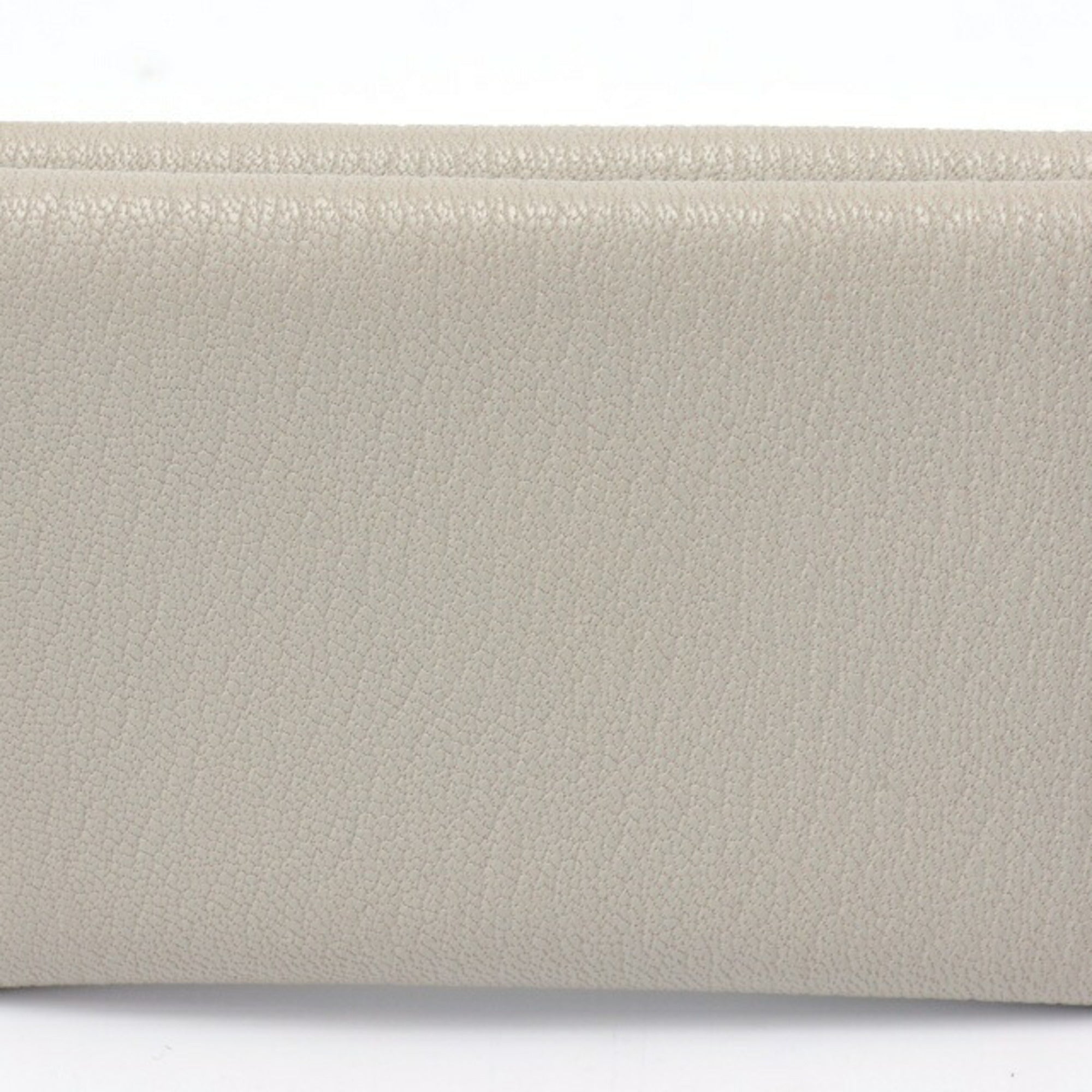 Hermes Gray Chevre Leather Coin Purse/Coin Case (Pre-Owned)