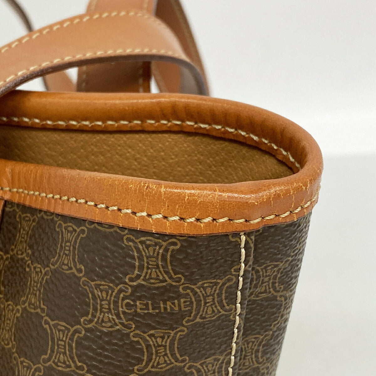 Celine Brown Pvc Tote Bag (Pre-Owned)
