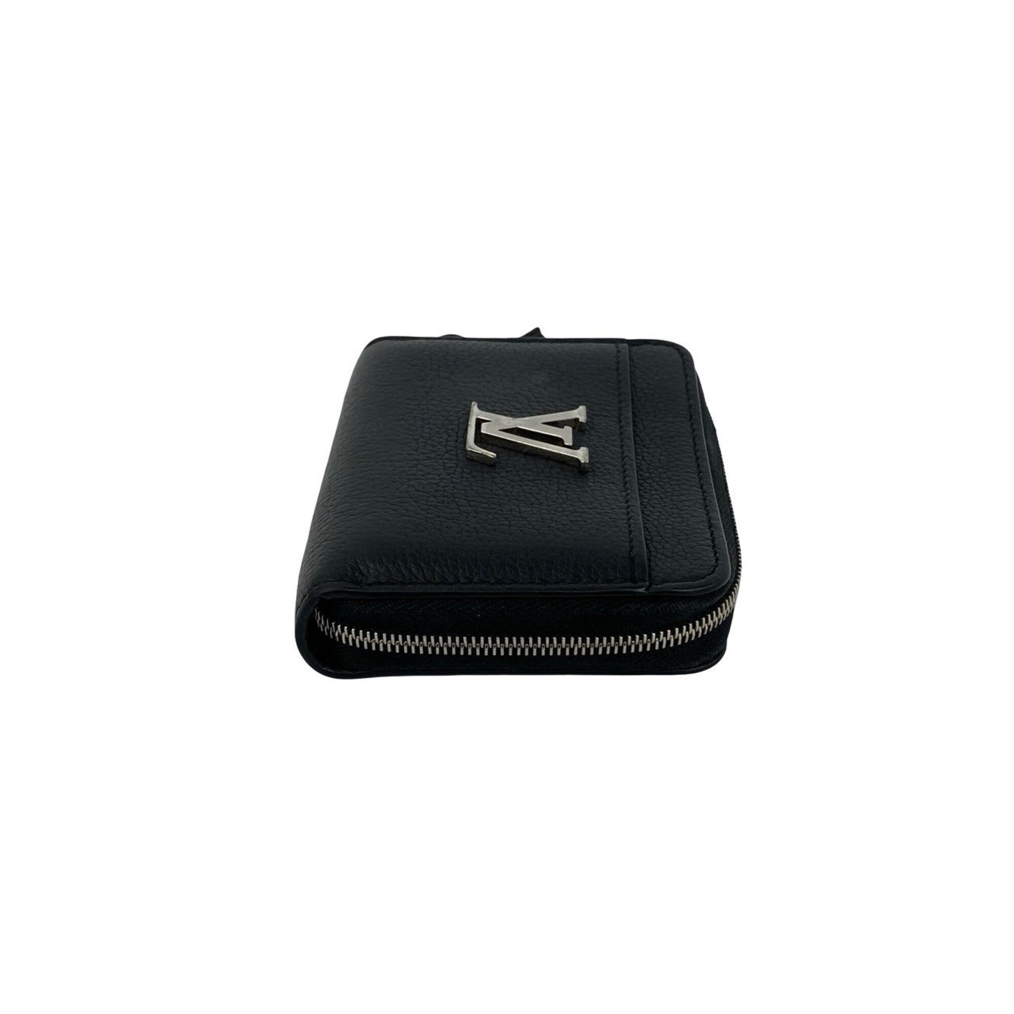Louis Vuitton Black Leather Coin Purse/Coin Case (Pre-Owned)