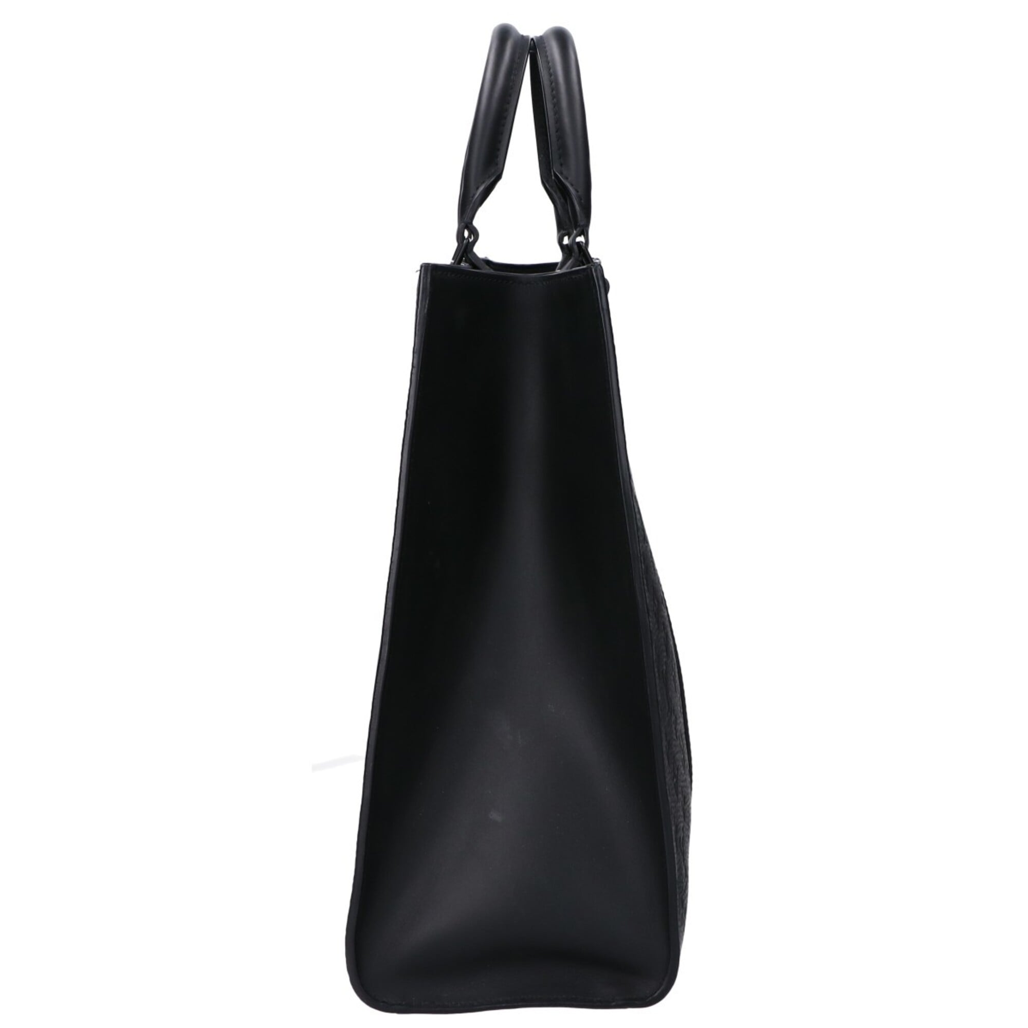 Louis Vuitton Black Leather Tote Bag (Pre-Owned)