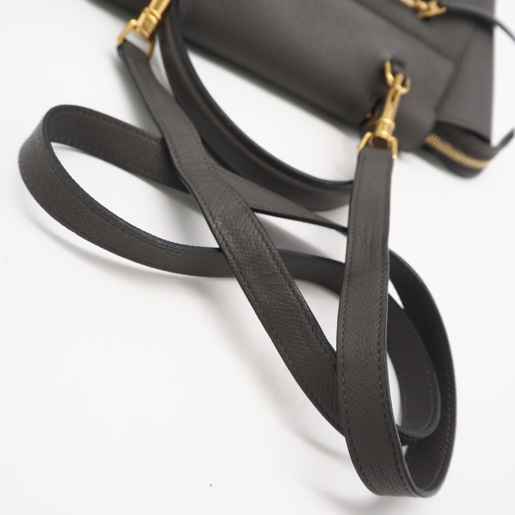 Celine Gray Leather Handbag (Pre-Owned)