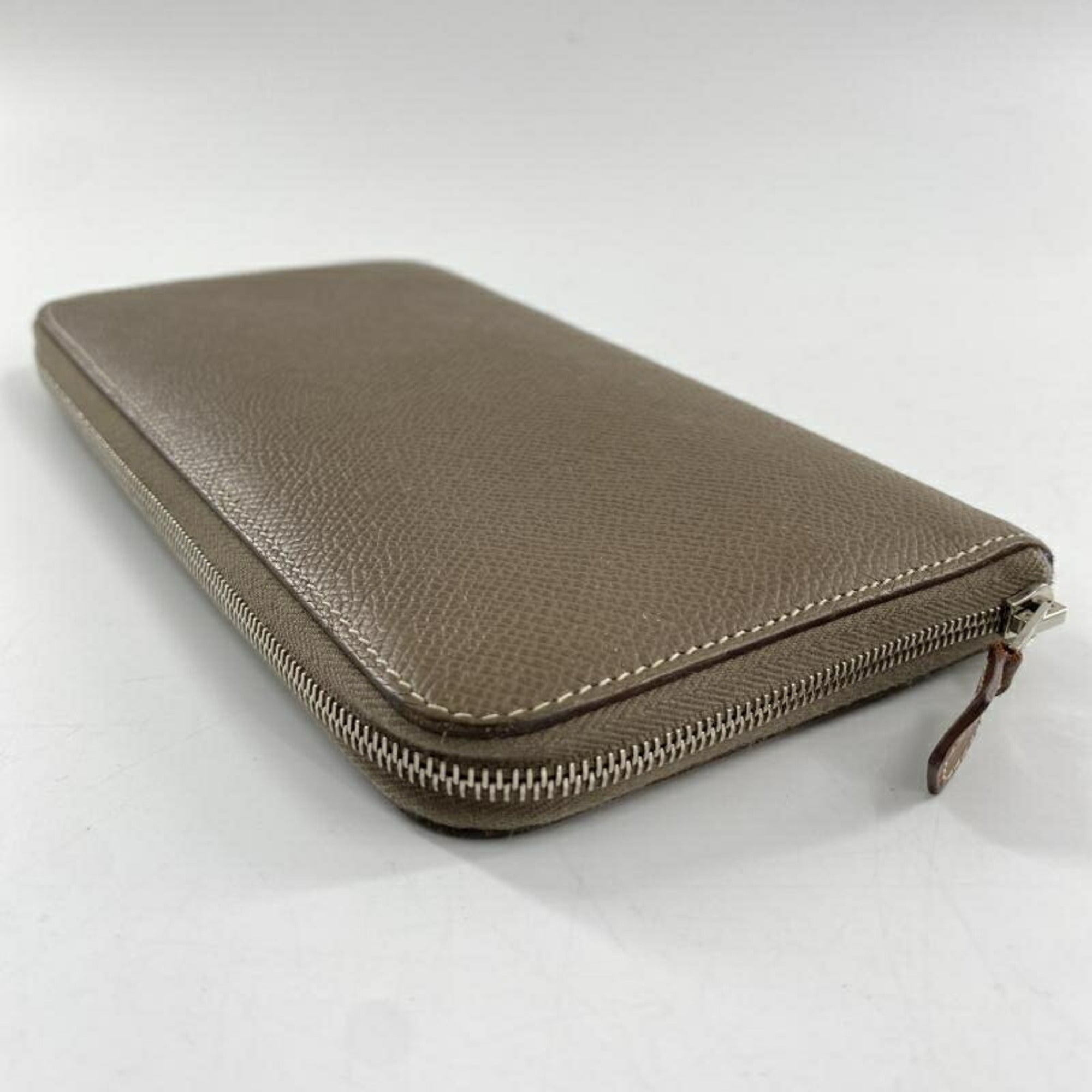 Hermes Cassis Epsom Leather Long Wallet (Bi-Fold) (Pre-Owned)