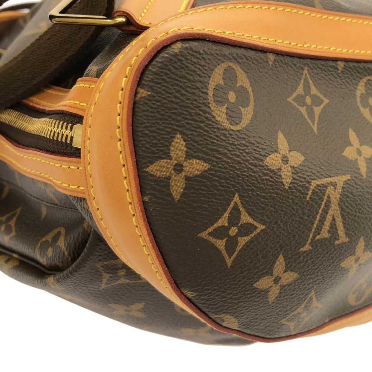 Louis Vuitton Marron Monogram Coated Canvas Backpack (Pre-Owned)