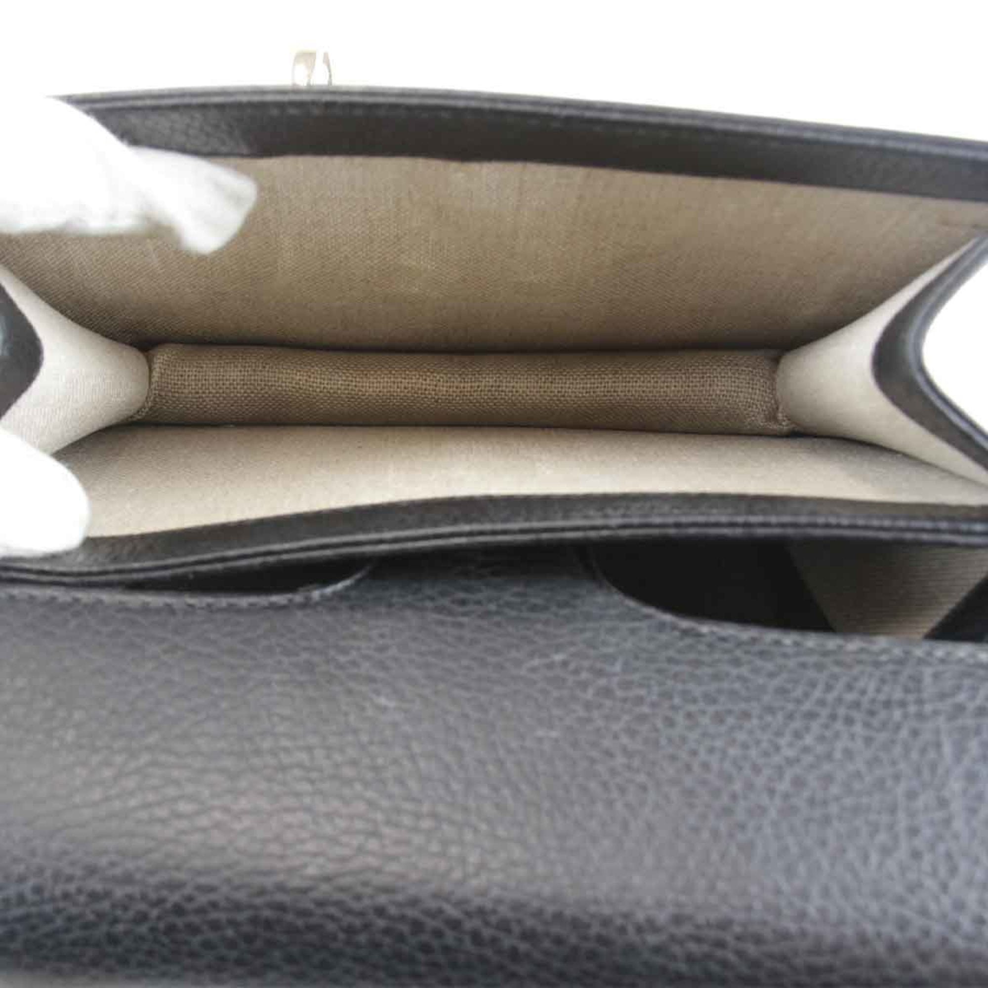 Gucci Black Leather Shoulder Bag (Pre-Owned)
